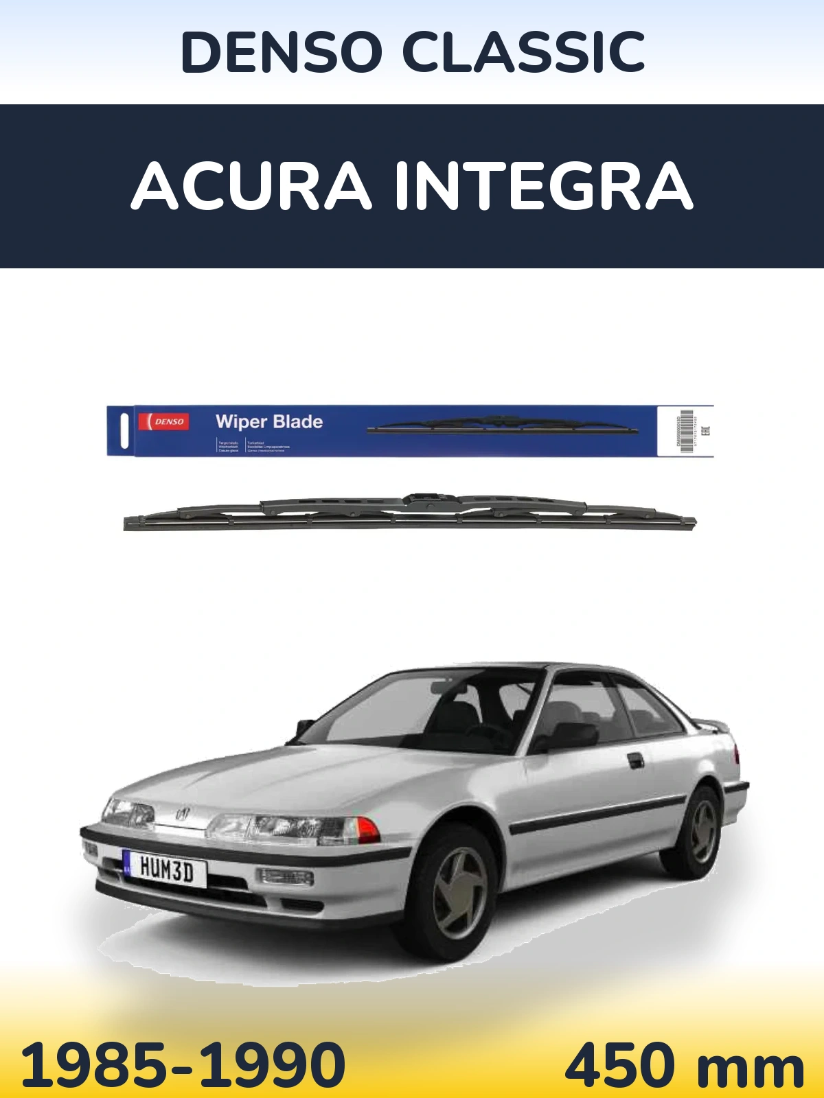 Задний дворник Denso Classic 450 мм для Acura Integra 1985-1990