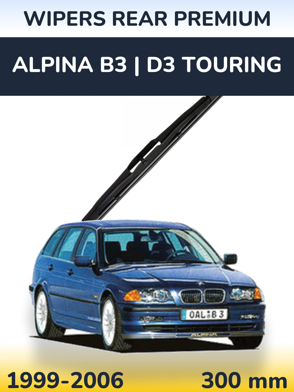 Задний дворник WIPERS REAR PREMIUM 300 мм для Alpina B3 | D3 Touring 1999-2006