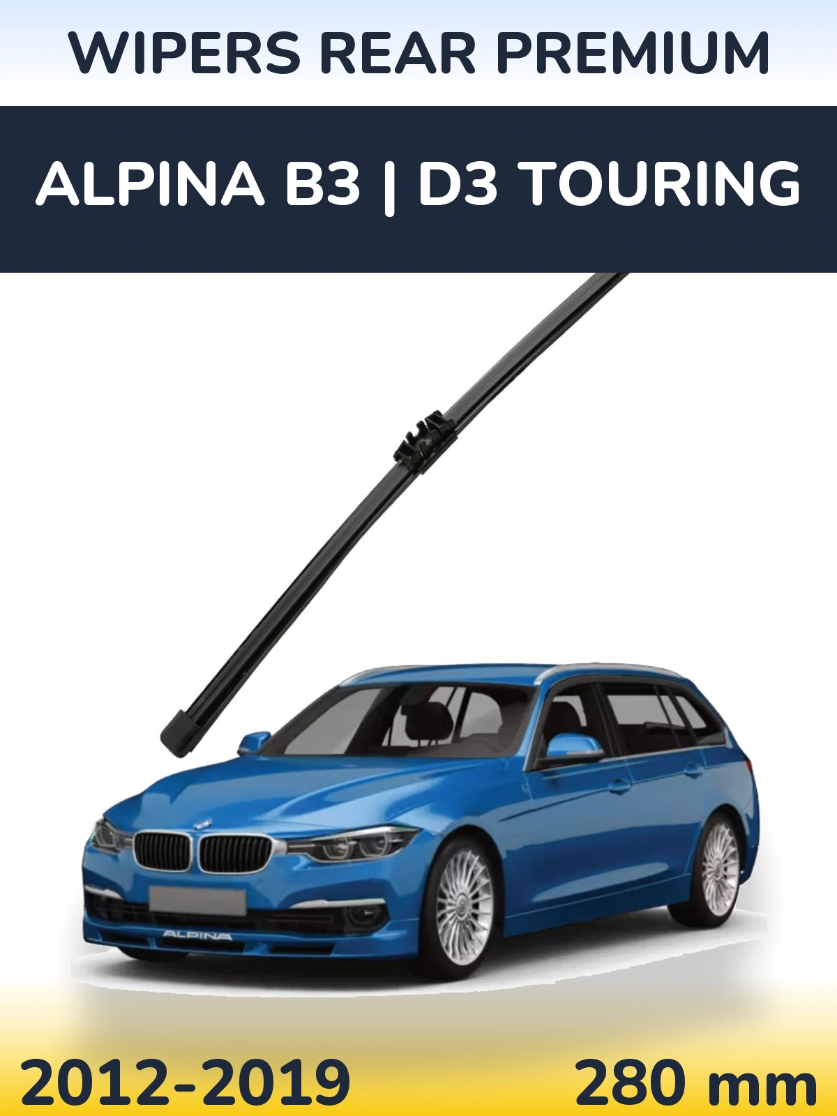 Rear wiper blade WIPERS REAR PREMIUM 280 mm for Alpina B3 | D3 Touring 2012-2019