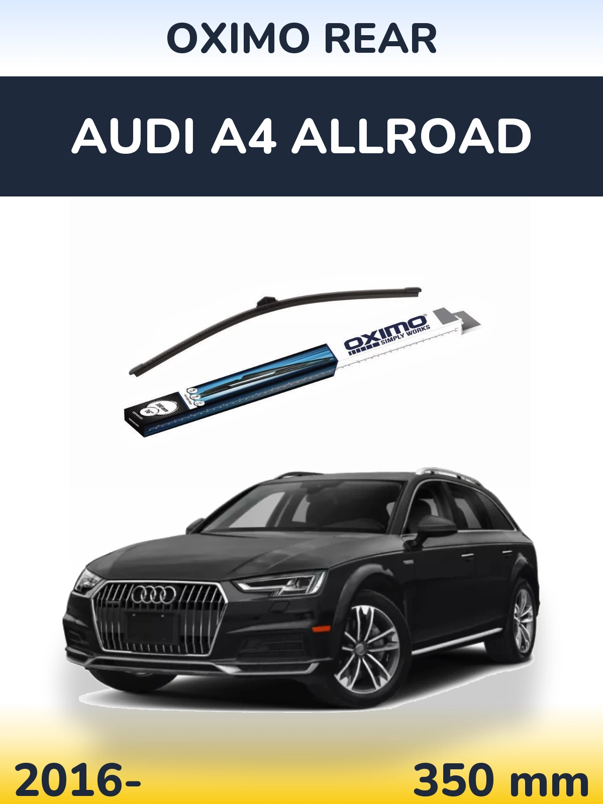 Rear wiper blade Oximo Rear 380 mm for Audi A4 Allroad 2016-2026
