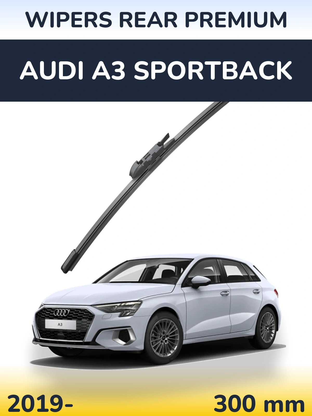 Rear wiper blade WIPERS REAR PREMIUM 300 mm for Audi A3 Sportback 2019-2026