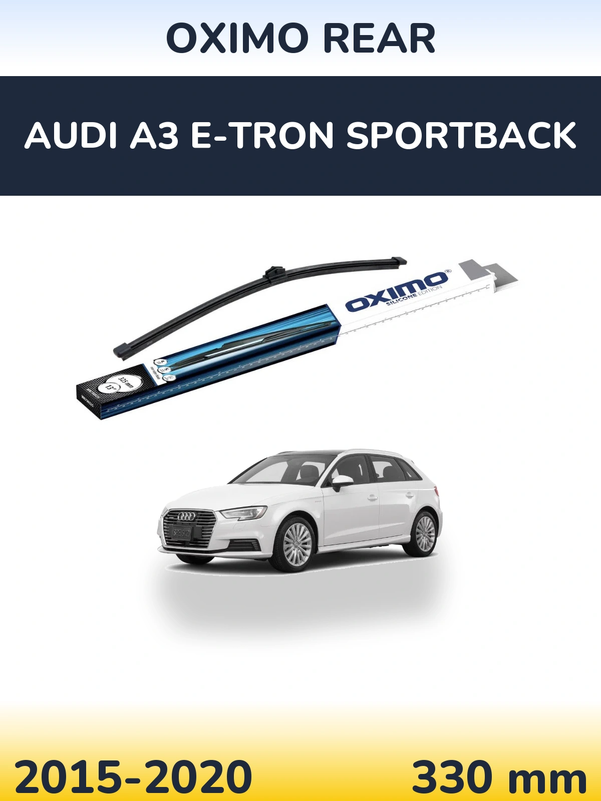 Rear wiper blade Oximo Rear 325 mm for Audi A3 e-tron Sportback 2015-2020