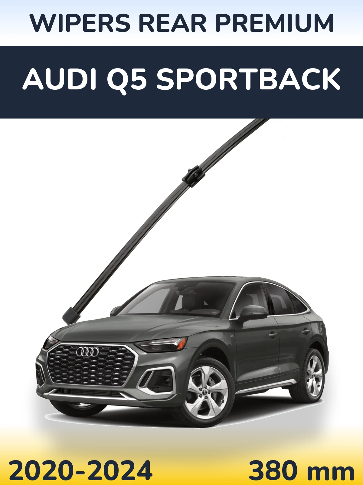 Rear wiper blade WIPERS REAR PREMIUM 380 mm for Audi Q5 Sportback 2020-2024