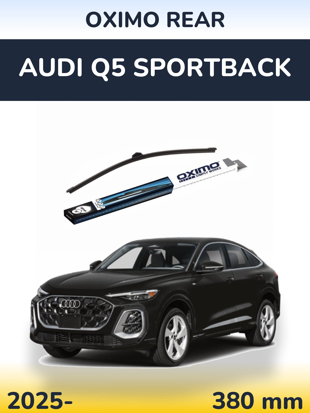 Задня щітка Oximo Rear 380 мм для Audi Q5 Sportback 2025-2026