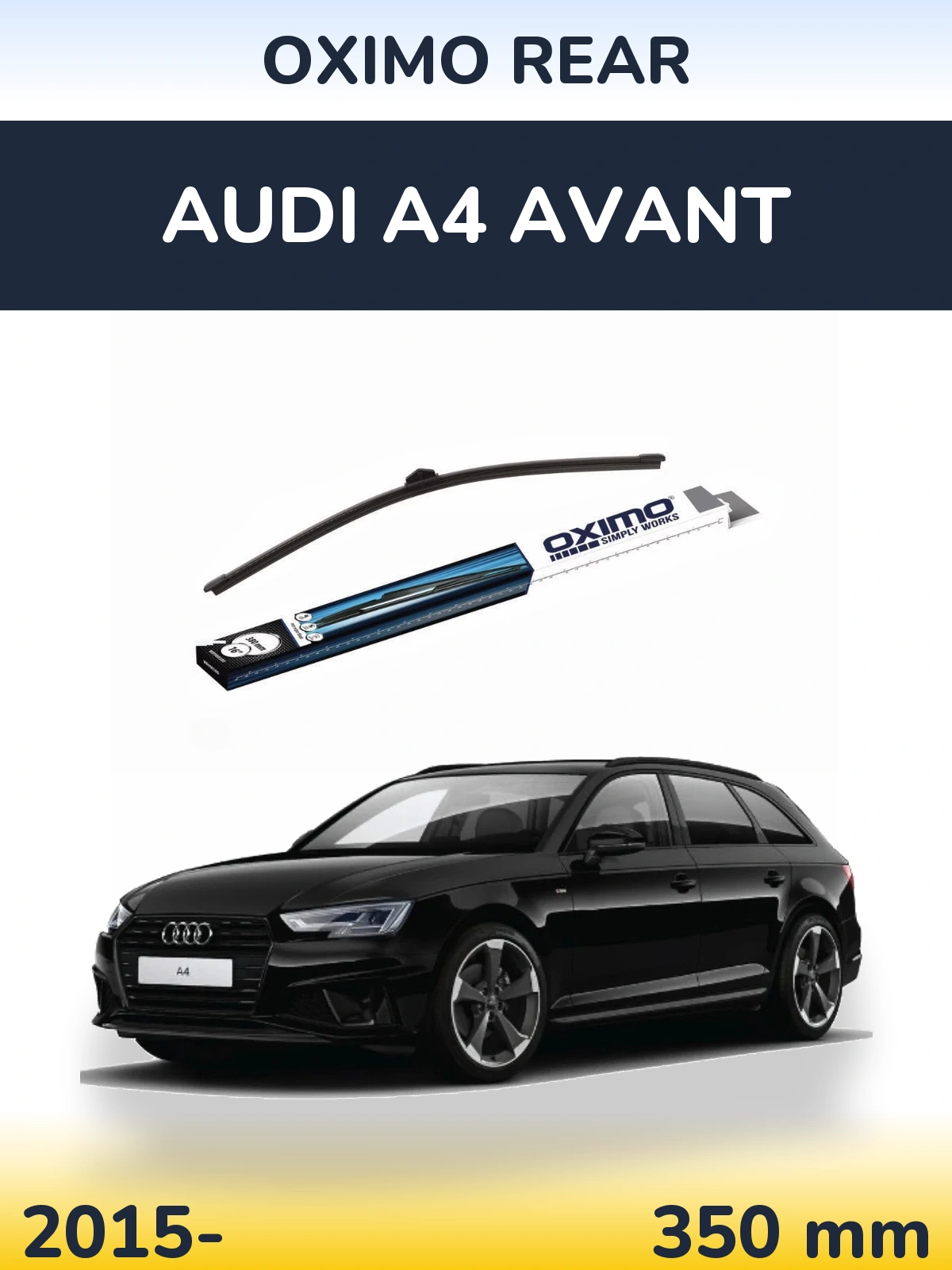Задня щітка Oximo Rear 380 мм для Audi A4 Avant 2015-2026