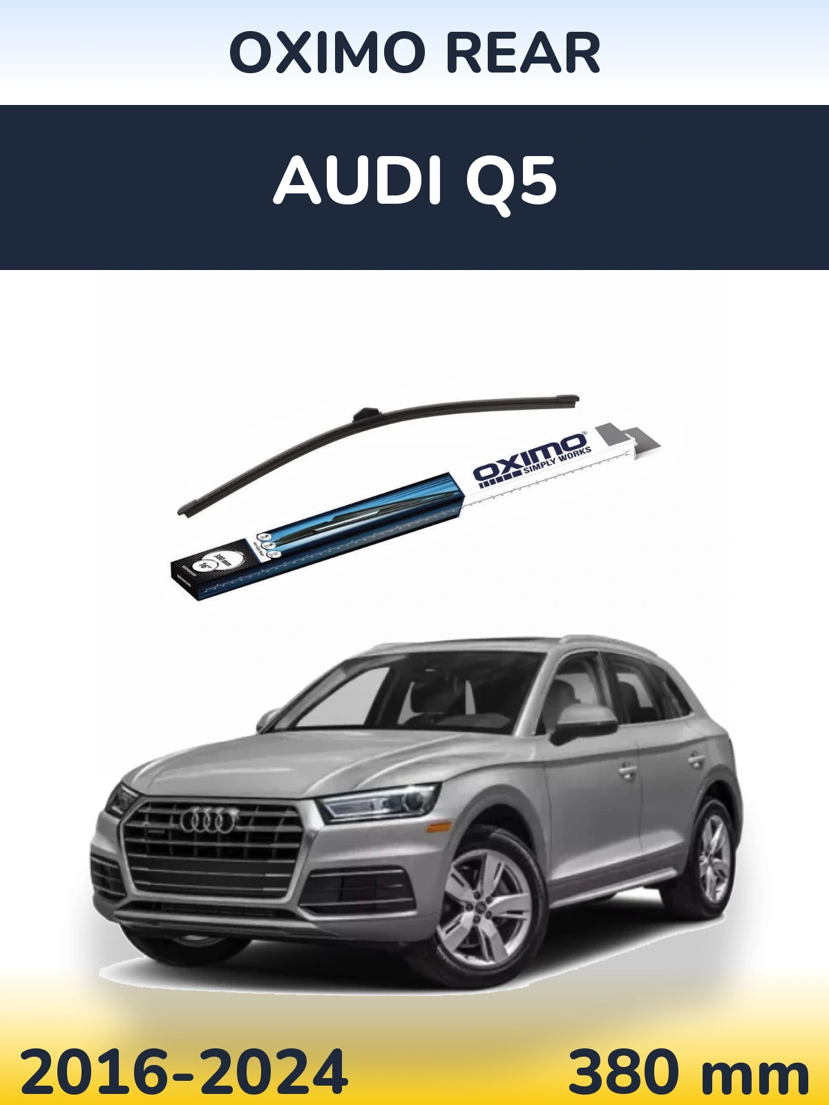 Rear wiper blade Oximo Rear 380 mm for Audi Q5 2016-2024