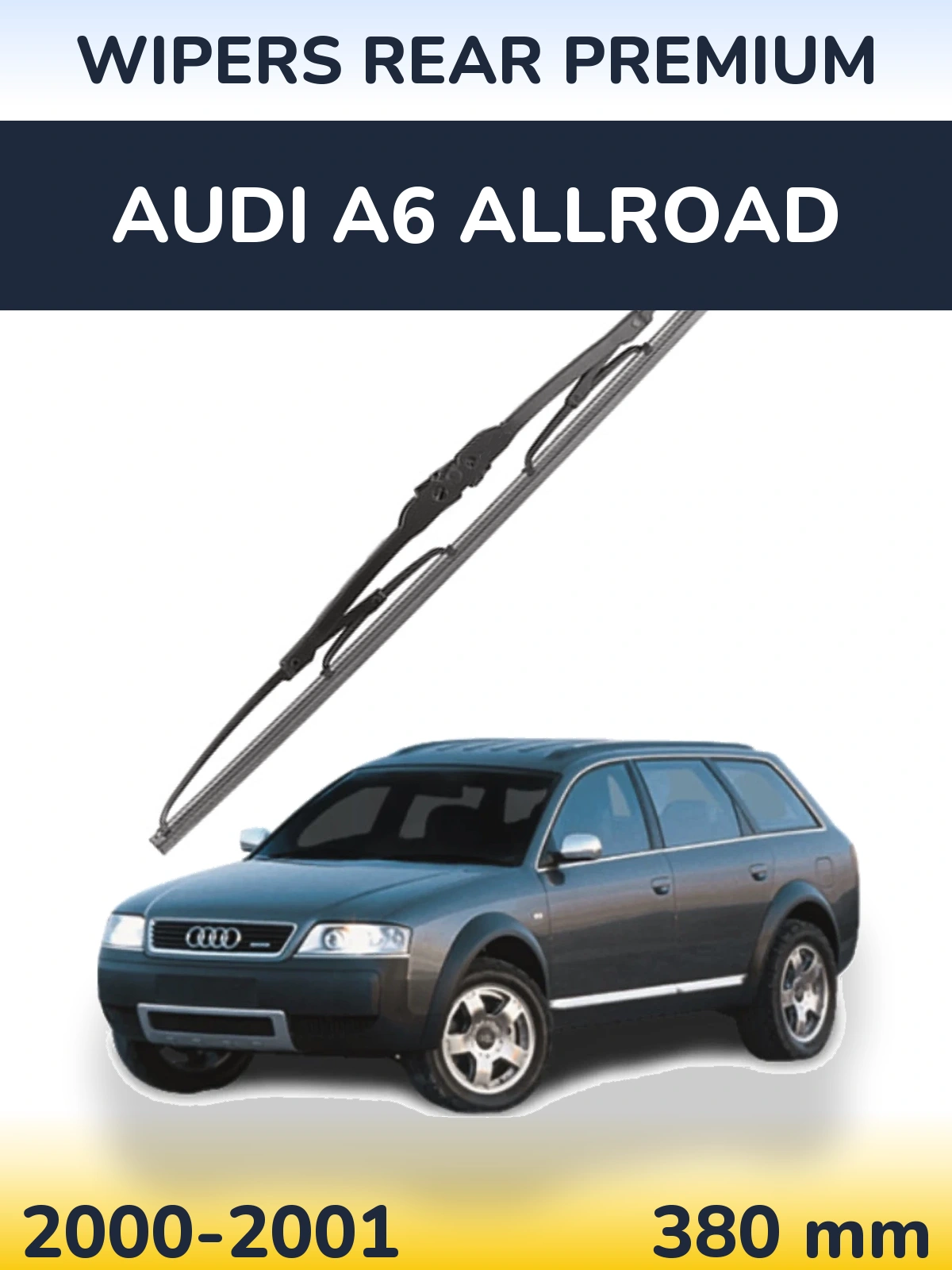 Задний дворник WIPERS REAR PREMIUM 380 мм для Audi A6 Allroad 2000-2001