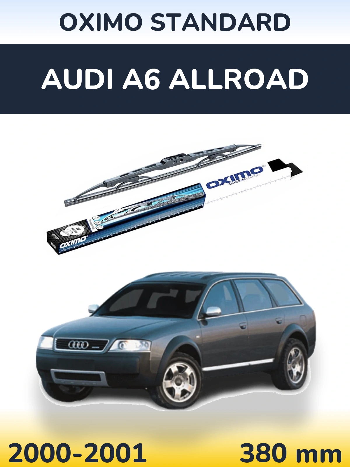 Rear wiper blade Oximo Standard 375 mm for Audi A6 Allroad 2000-2001