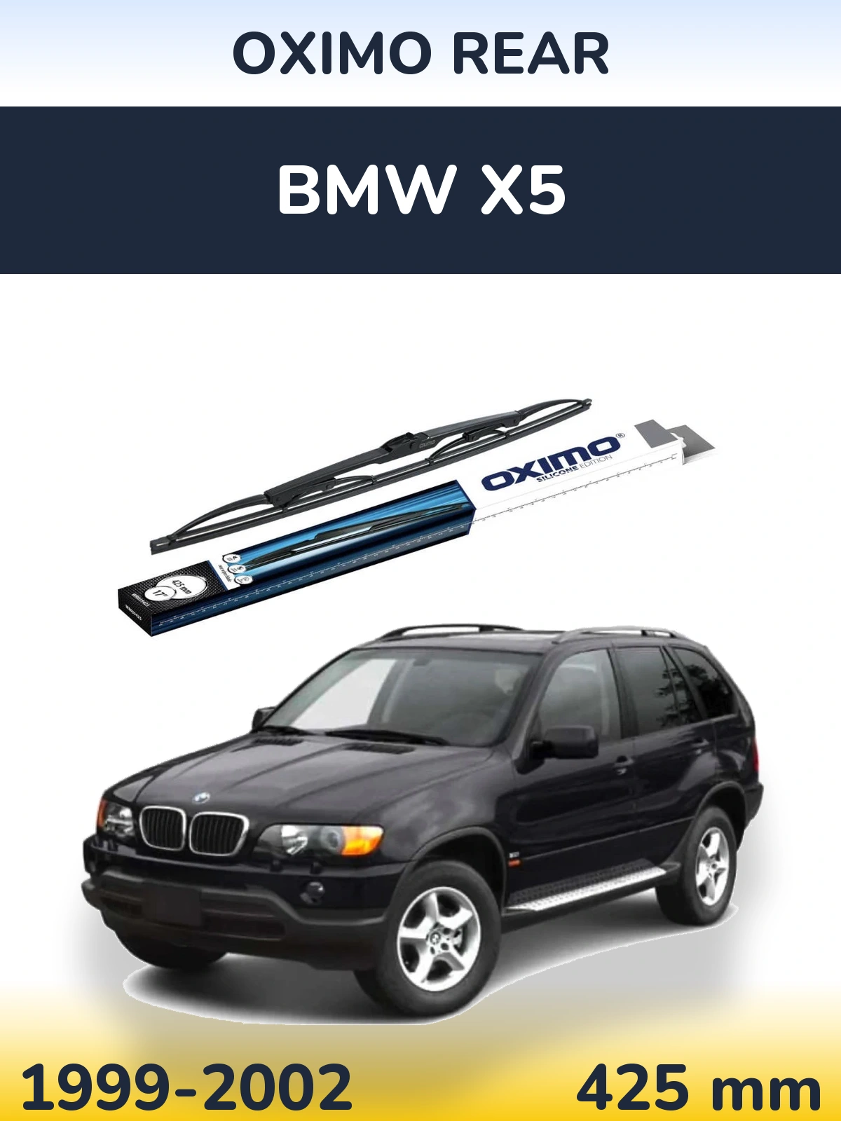 Rear wiper blade Oximo Rear 425 mm for BMW X5 1999-2002