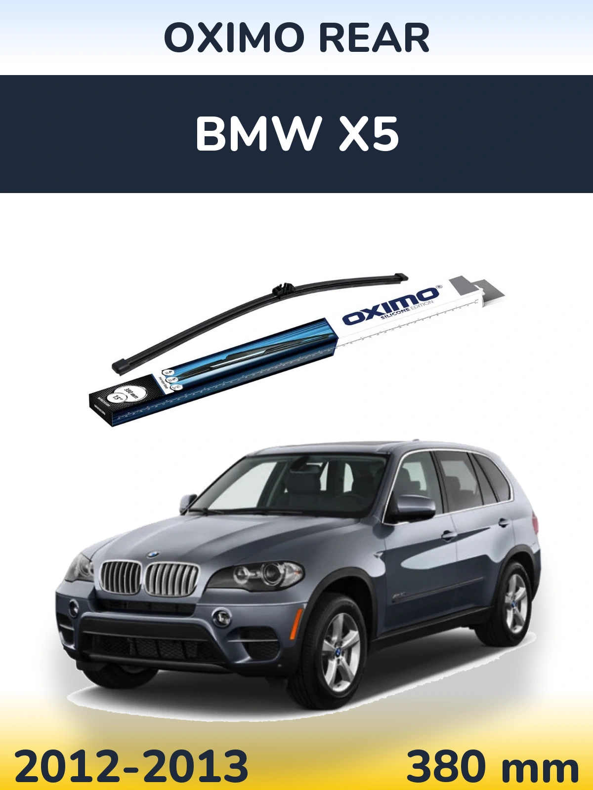 Rear wiper blade Oximo Rear 380 mm for BMW X5 2012-2013