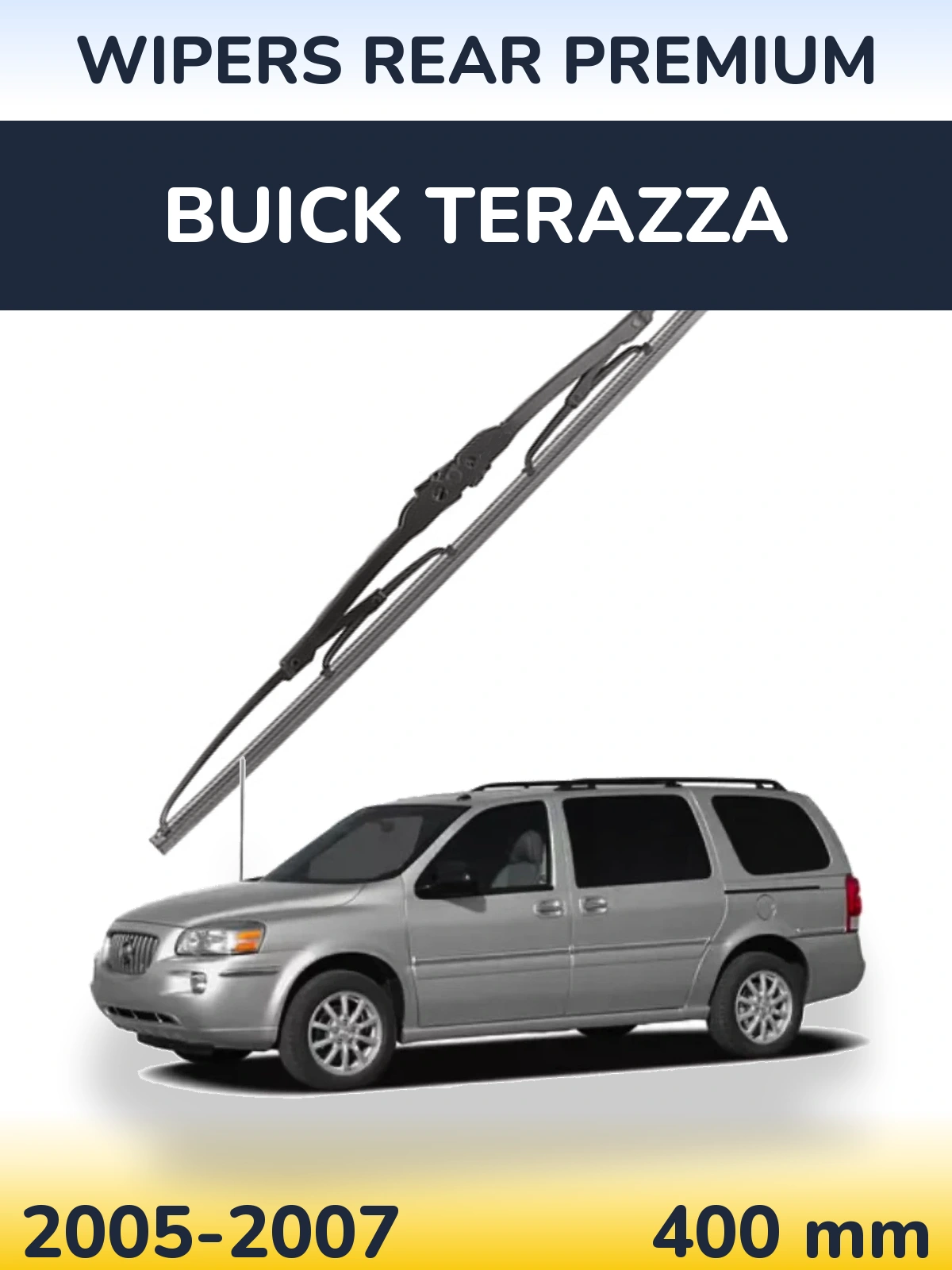 Rear wiper blade WIPERS REAR PREMIUM 400 mm for Buick Terazza 2005-2007