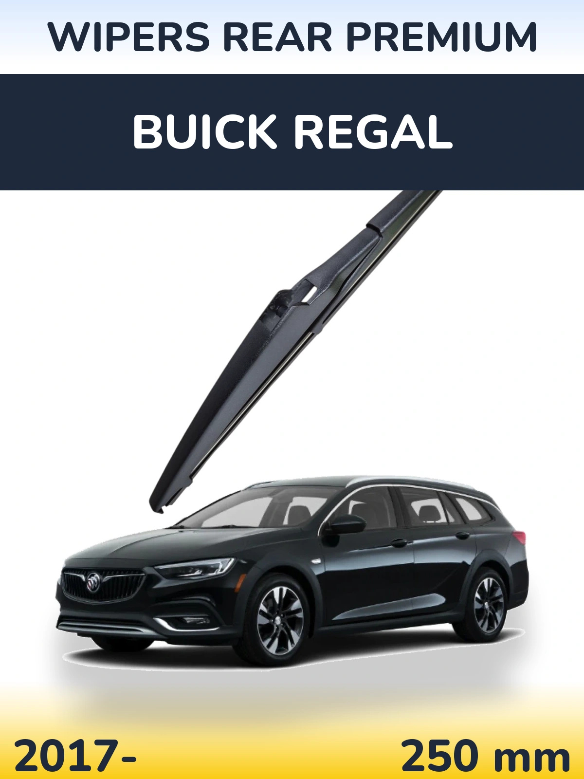 Rear wiper blade WIPERS REAR PREMIUM 250 mm for Buick Regal 2017-2026