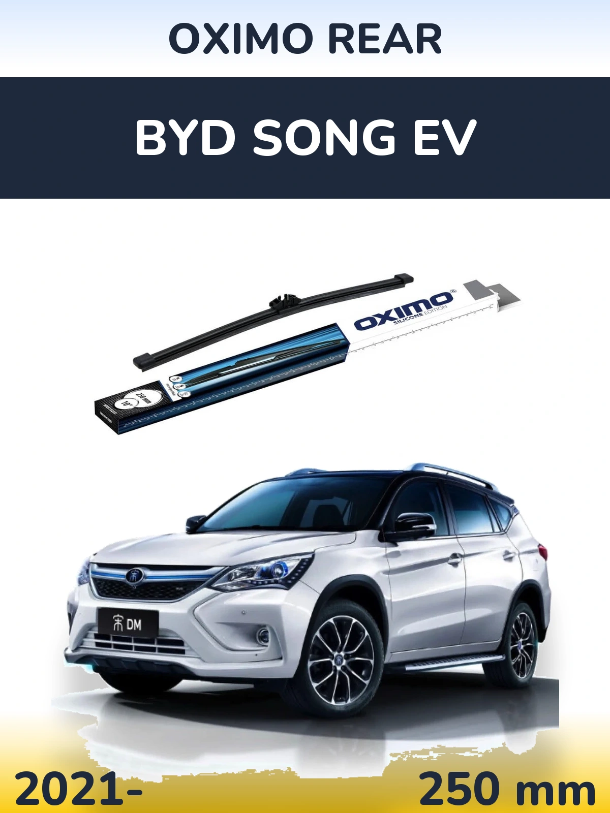 Rear wiper blade Oximo Rear 250 mm for BYD Song EV 2021-2026