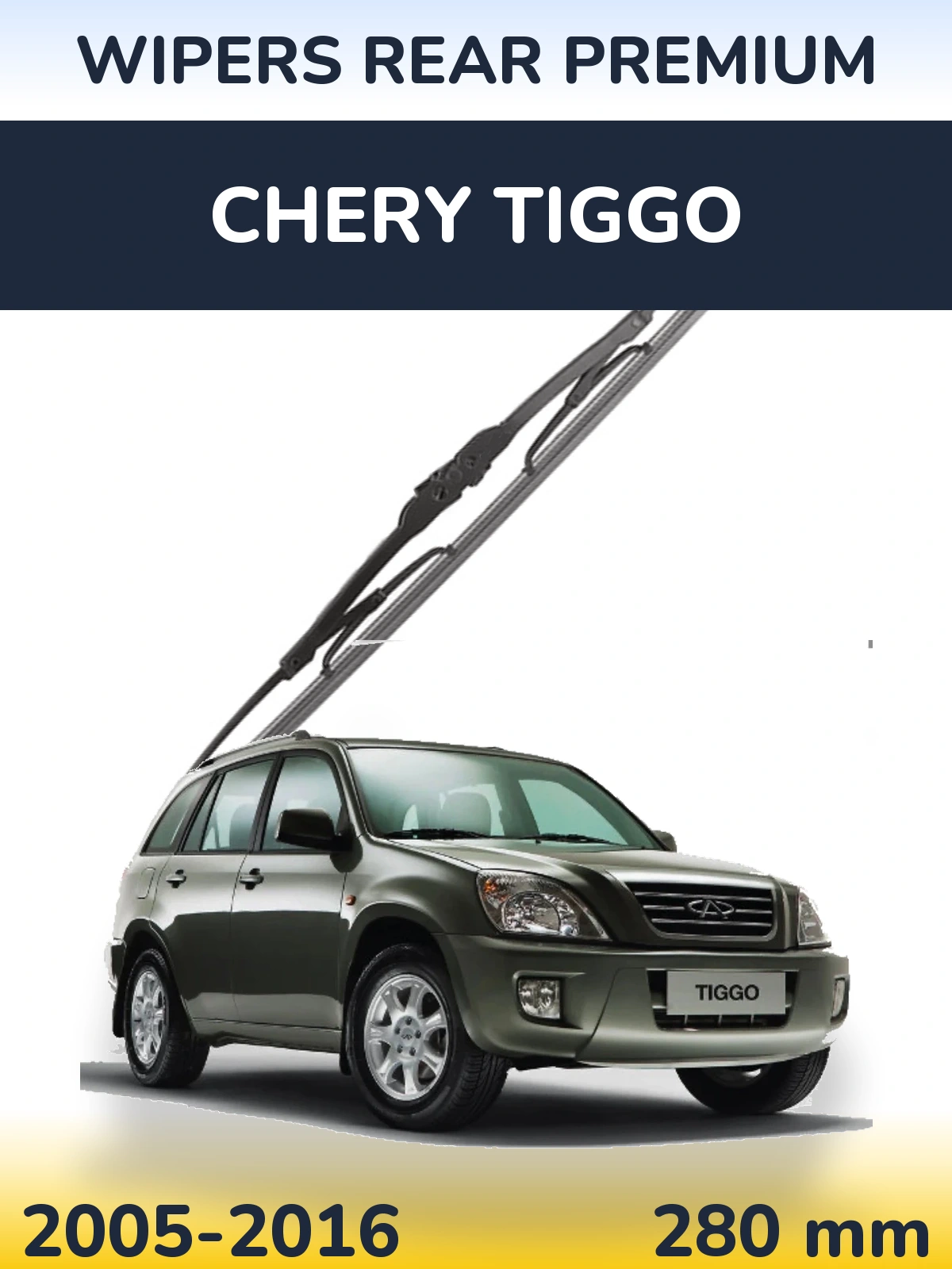 Rear wiper blade WIPERS REAR PREMIUM 280 mm for Chery Tiggo 2005-2016