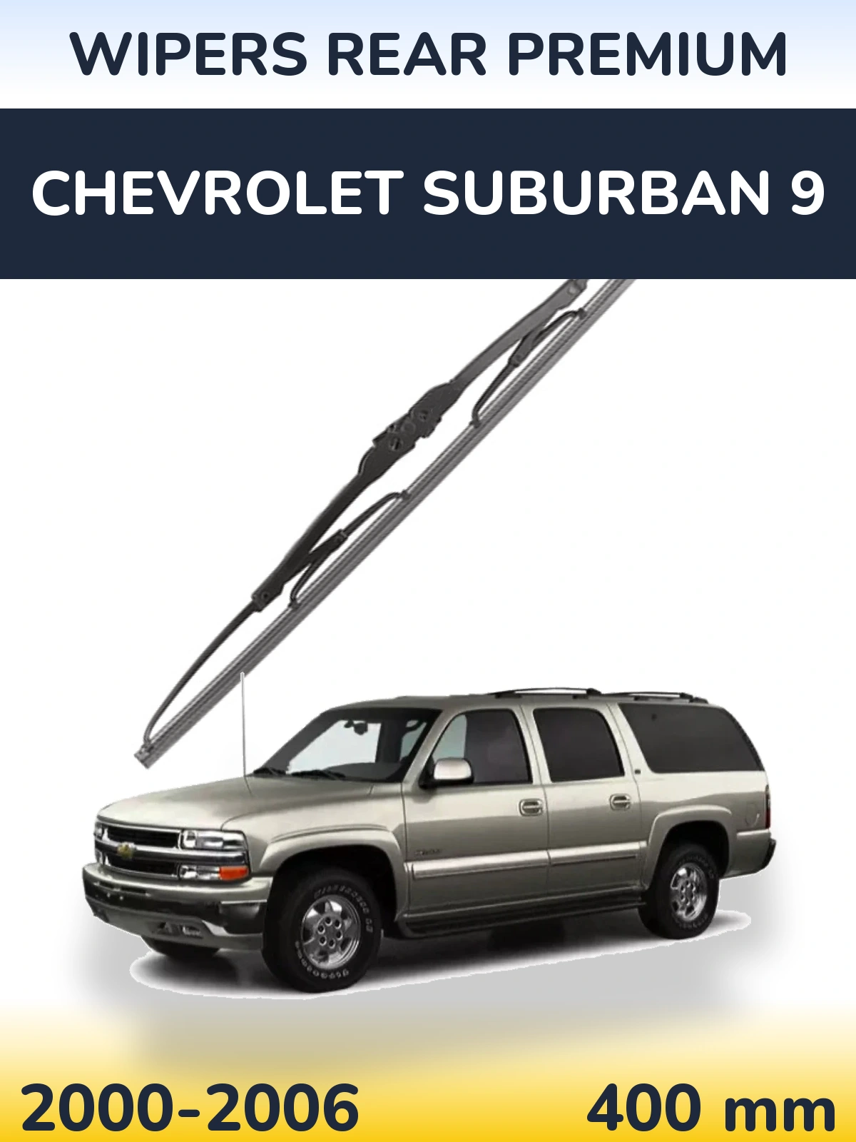 Rear wiper blade WIPERS REAR PREMIUM 400 mm for Chevrolet Suburban 9 2000-2006