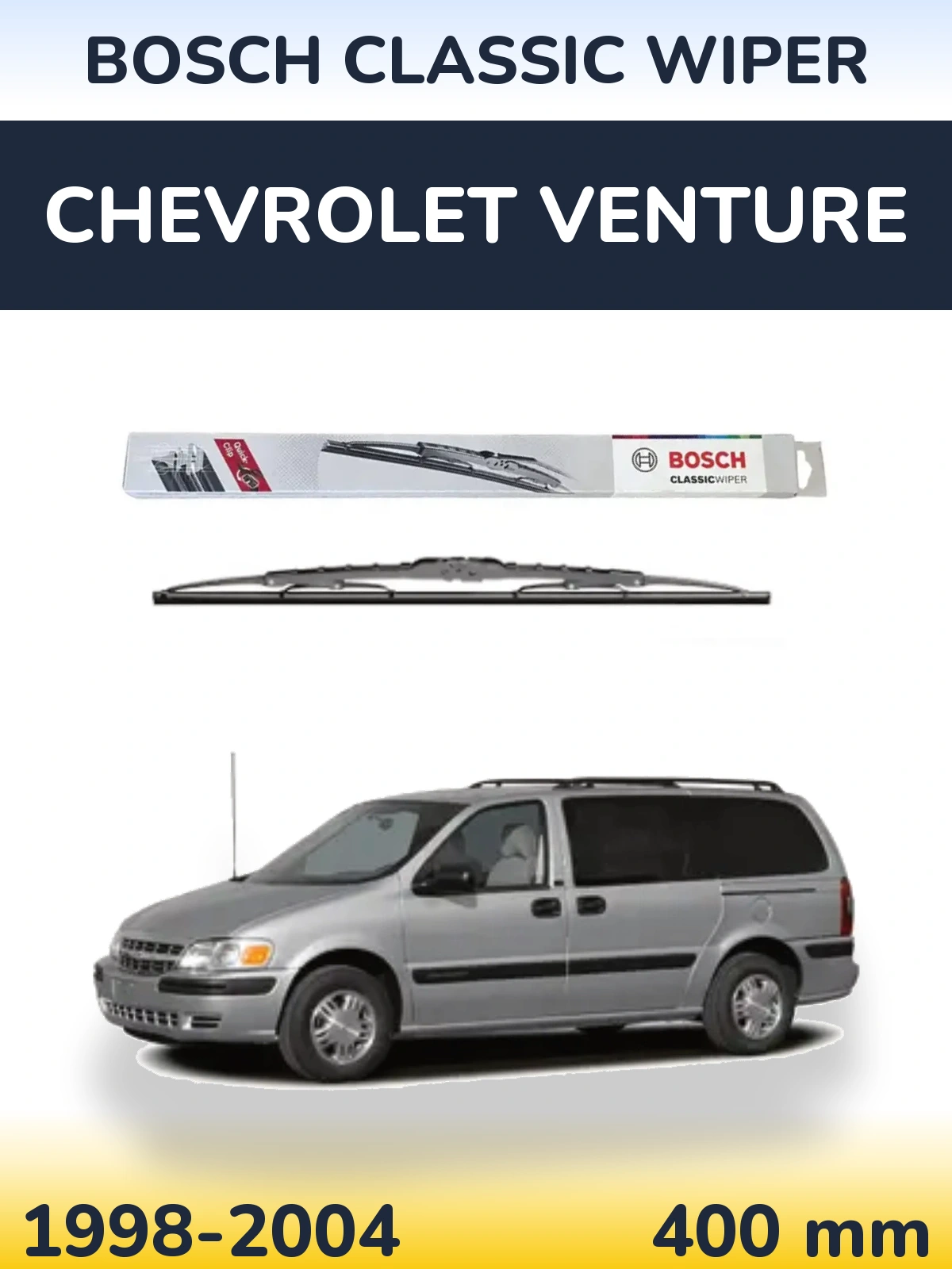 Задня щітка BOSCH Classic Wiper 400 мм для Chevrolet Venture 1998-2004