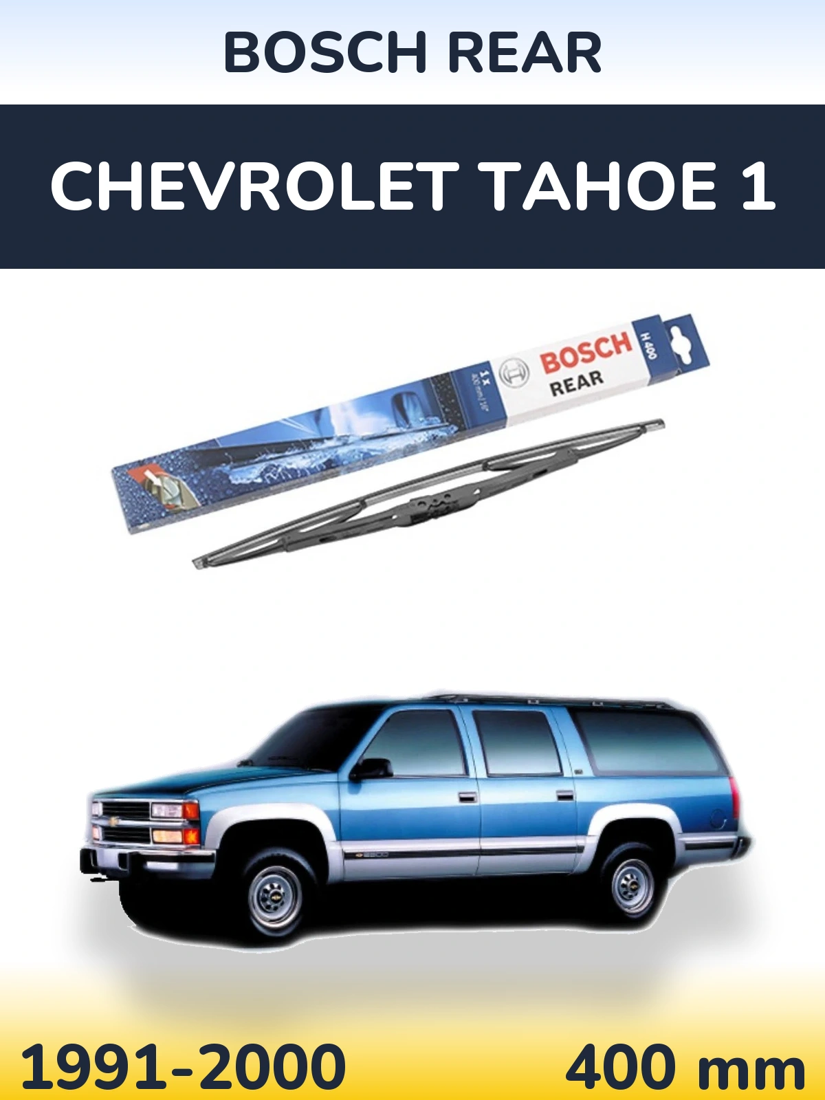 Rear wiper blade BOSCH Rear 400 mm for Chevrolet Tahoe 1 1991-2000