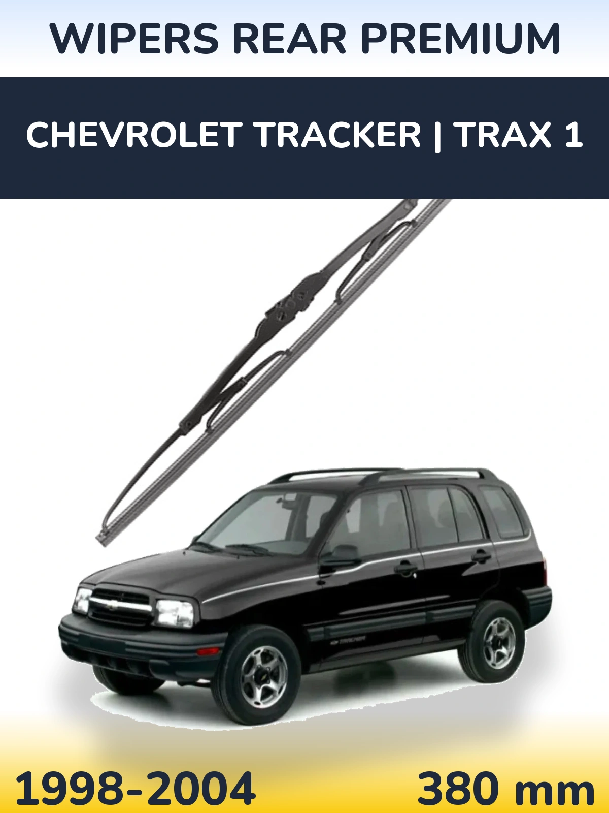Rear wiper blade WIPERS REAR PREMIUM 380 mm for Chevrolet Tracker | Trax 1 1998-2004