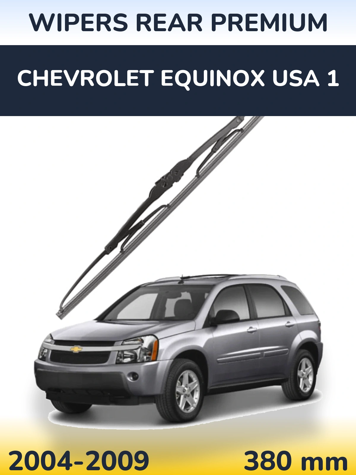 Rear wiper blade WIPERS REAR PREMIUM 380 mm for Chevrolet Equinox USA 1 2004-2009