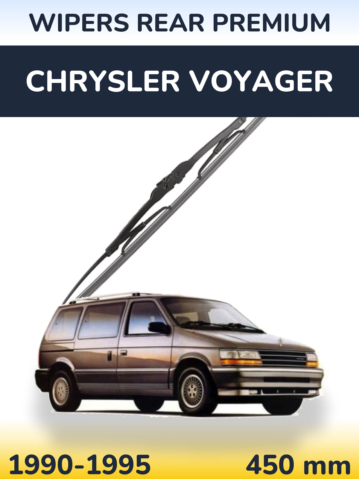 Rear wiper blade WIPERS REAR PREMIUM 450 mm for Chrysler Voyager 1990-1995