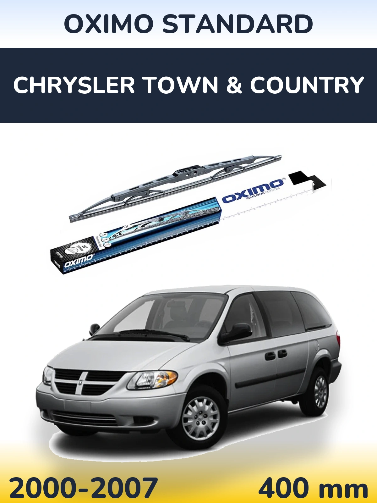Задний дворник Oximo Standard 400 мм для Chrysler Town & Country 2000-2007