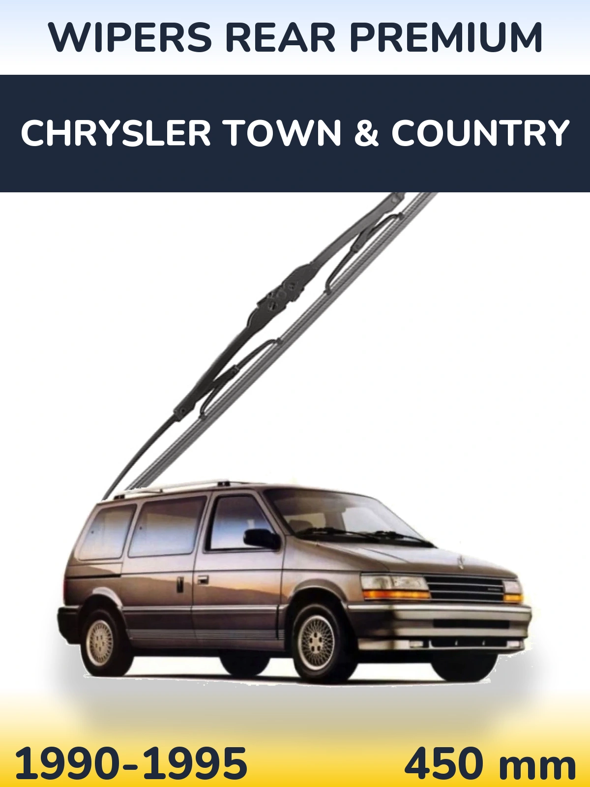 Rear wiper blade WIPERS REAR PREMIUM 450 mm for Chrysler Town & Country 1990-1995