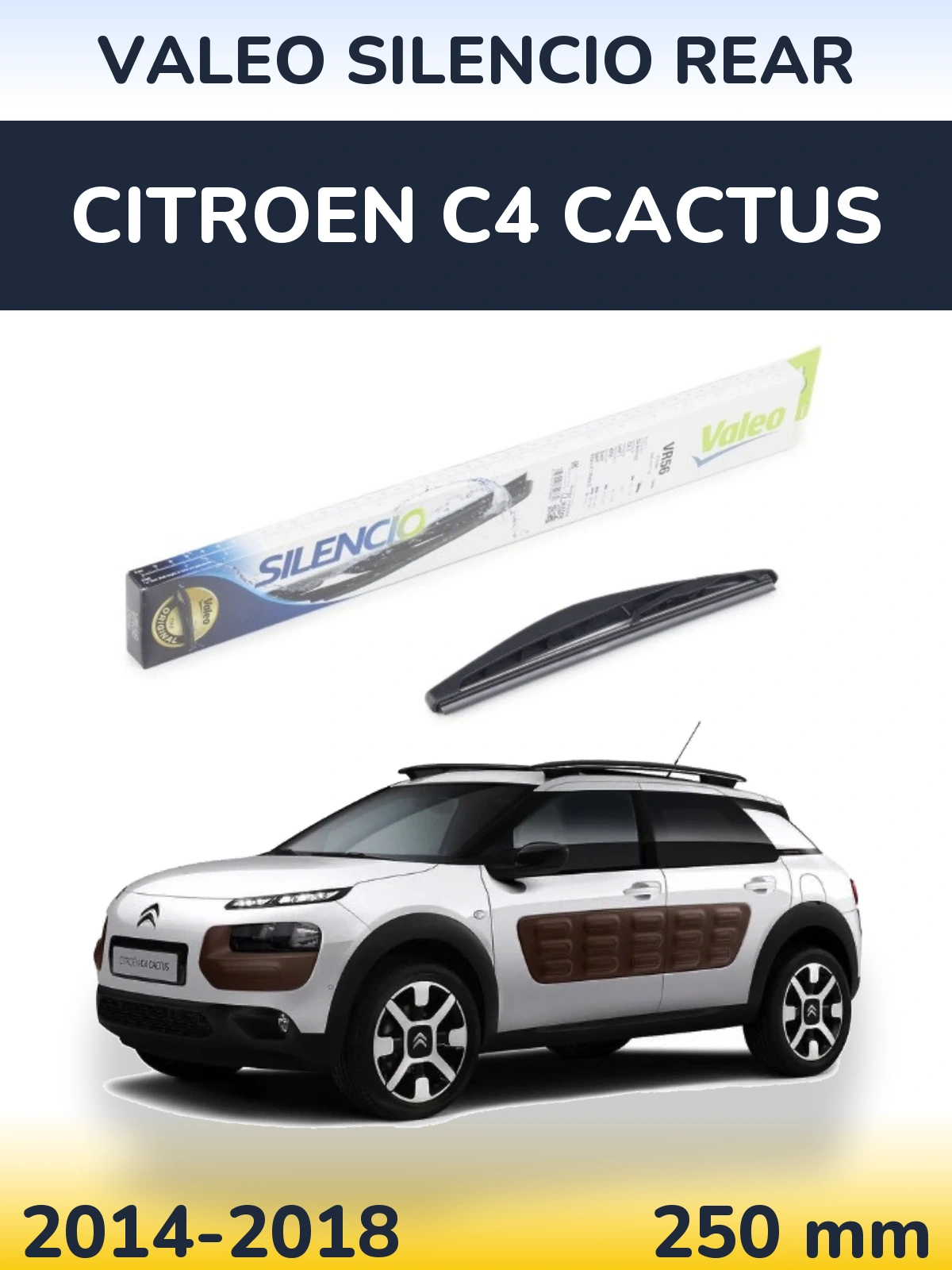 Задний дворник Valeo Silencio Rear 240 мм для Citroen C4 Cactus 2014-2018