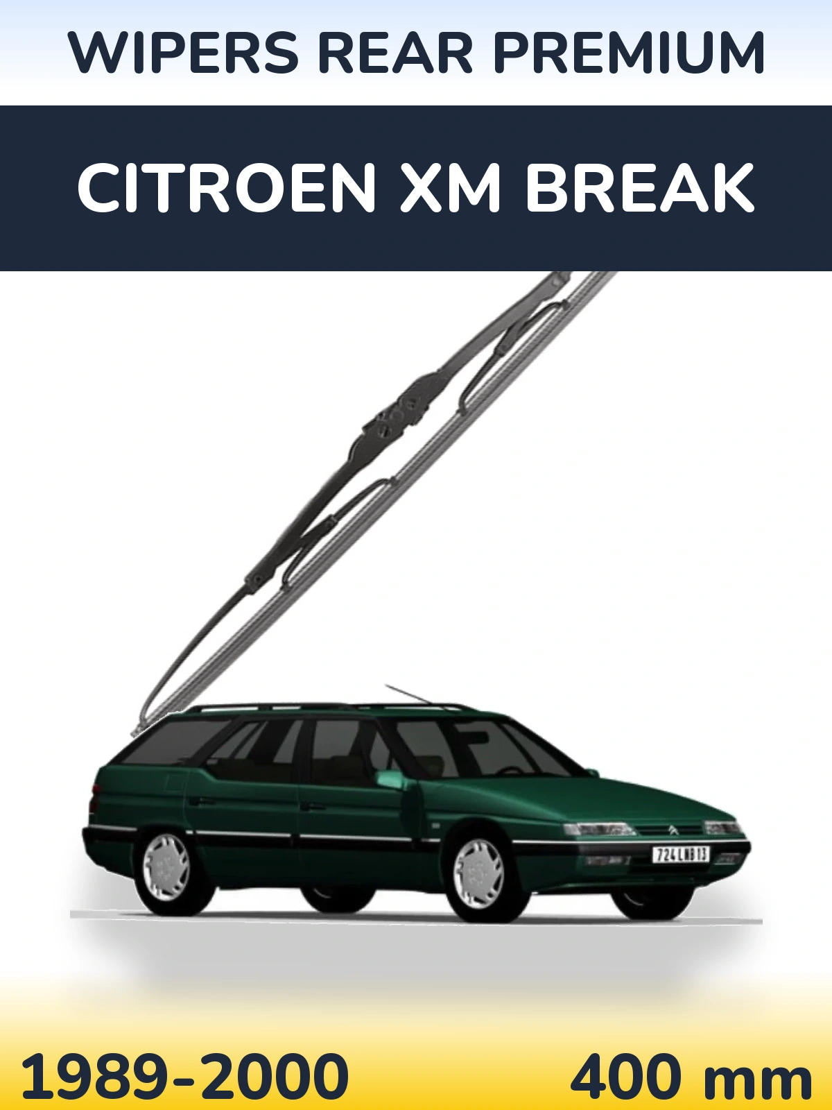 Задний дворник WIPERS REAR PREMIUM 400 мм для Citroen XM Break 1989-2000