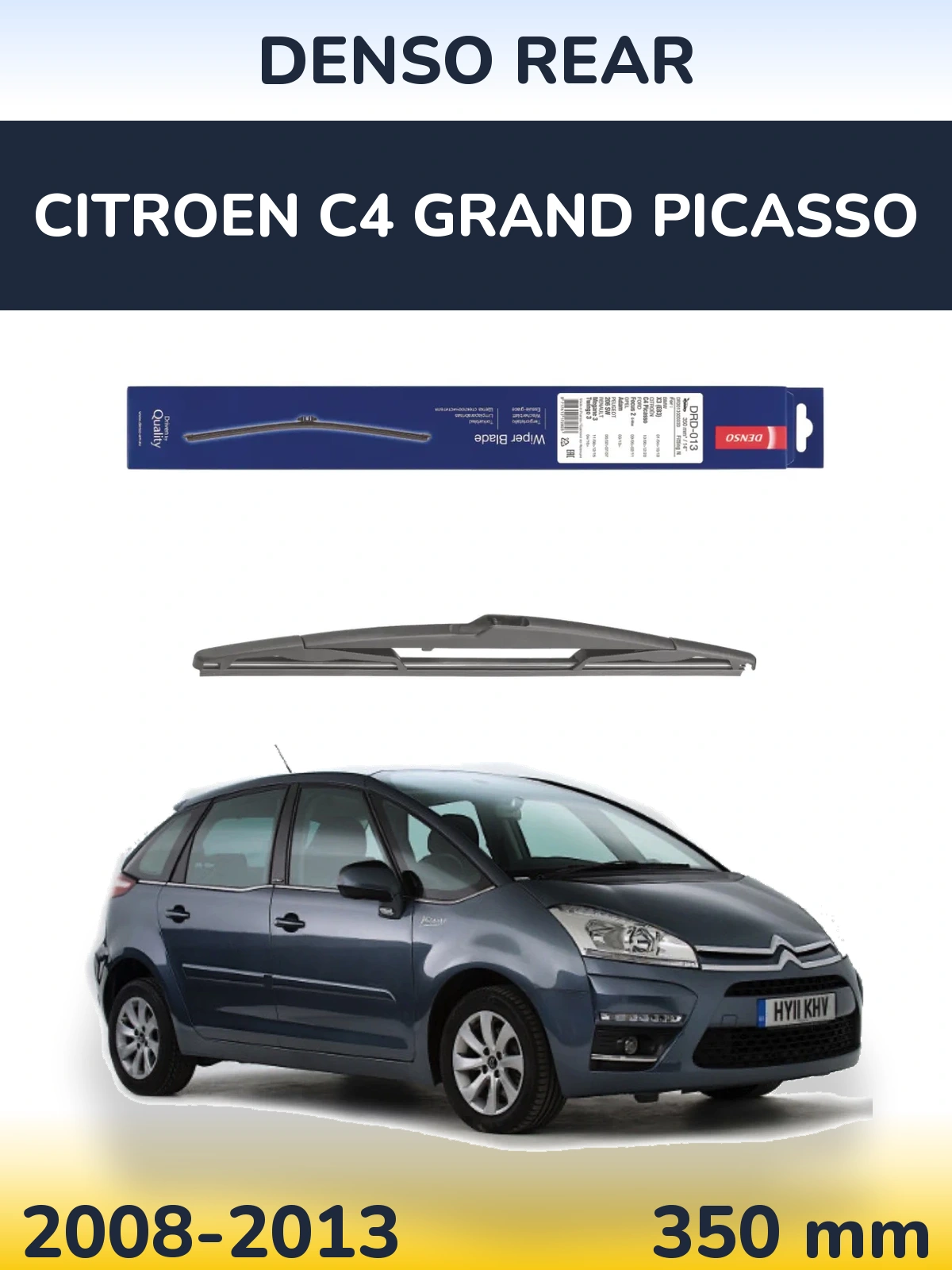 Задня щітка Denso Rear 350 мм для Citroen C4 Grand Picasso 2008-2013