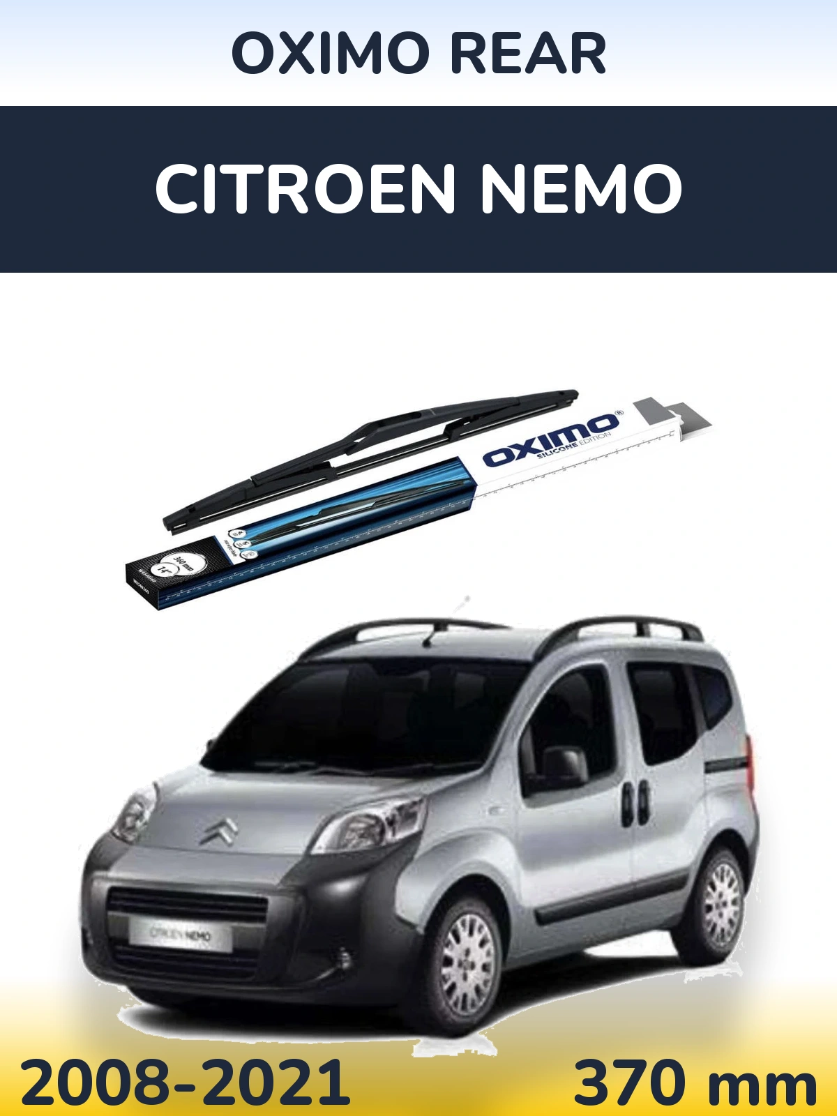 Rear wiper blade Oximo Rear 360 mm for Citroen Nemo 2008-2021