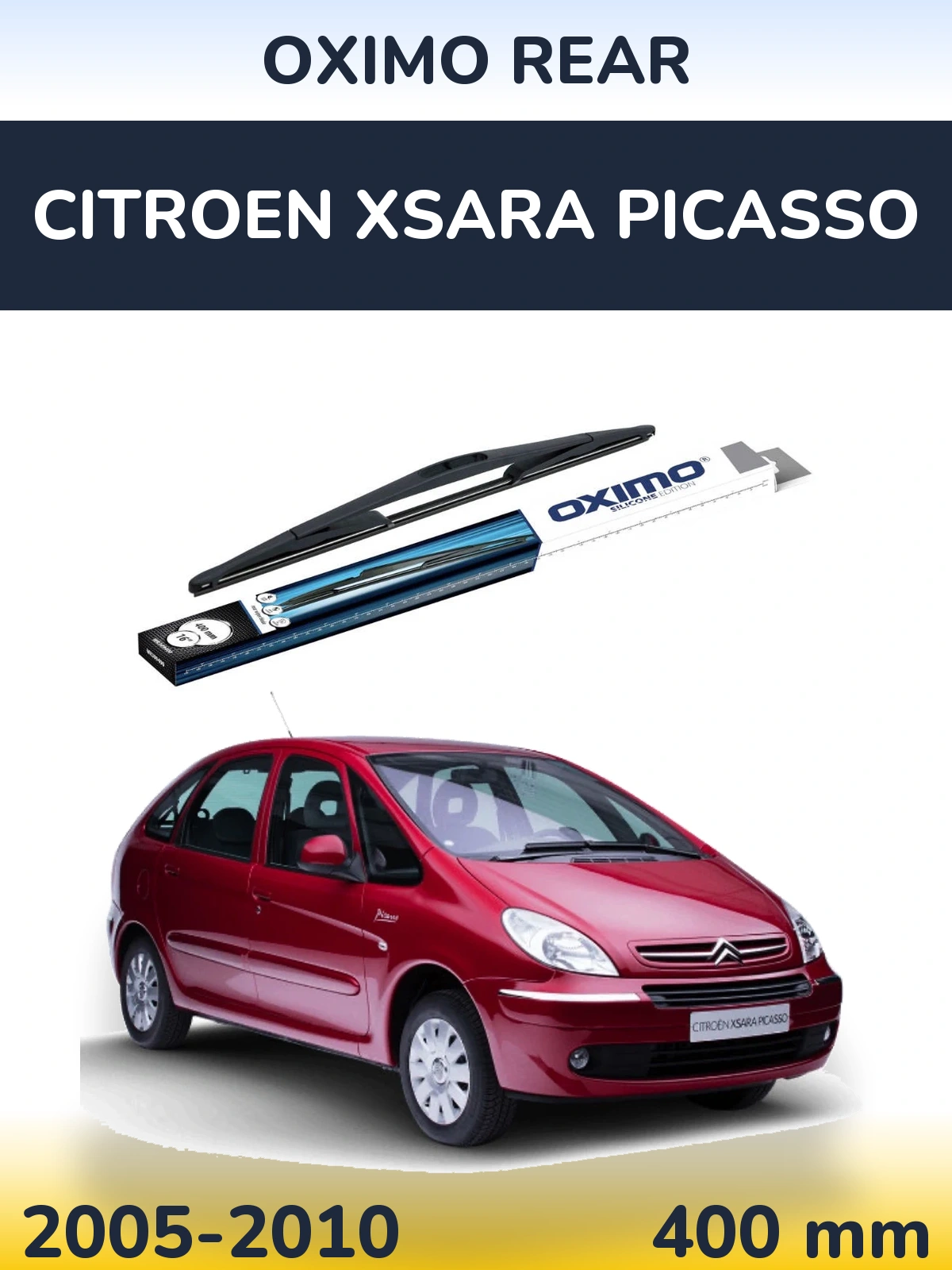 Rear wiper blade Oximo Rear 400 mm for Citroen Xsara Picasso 2005-2010