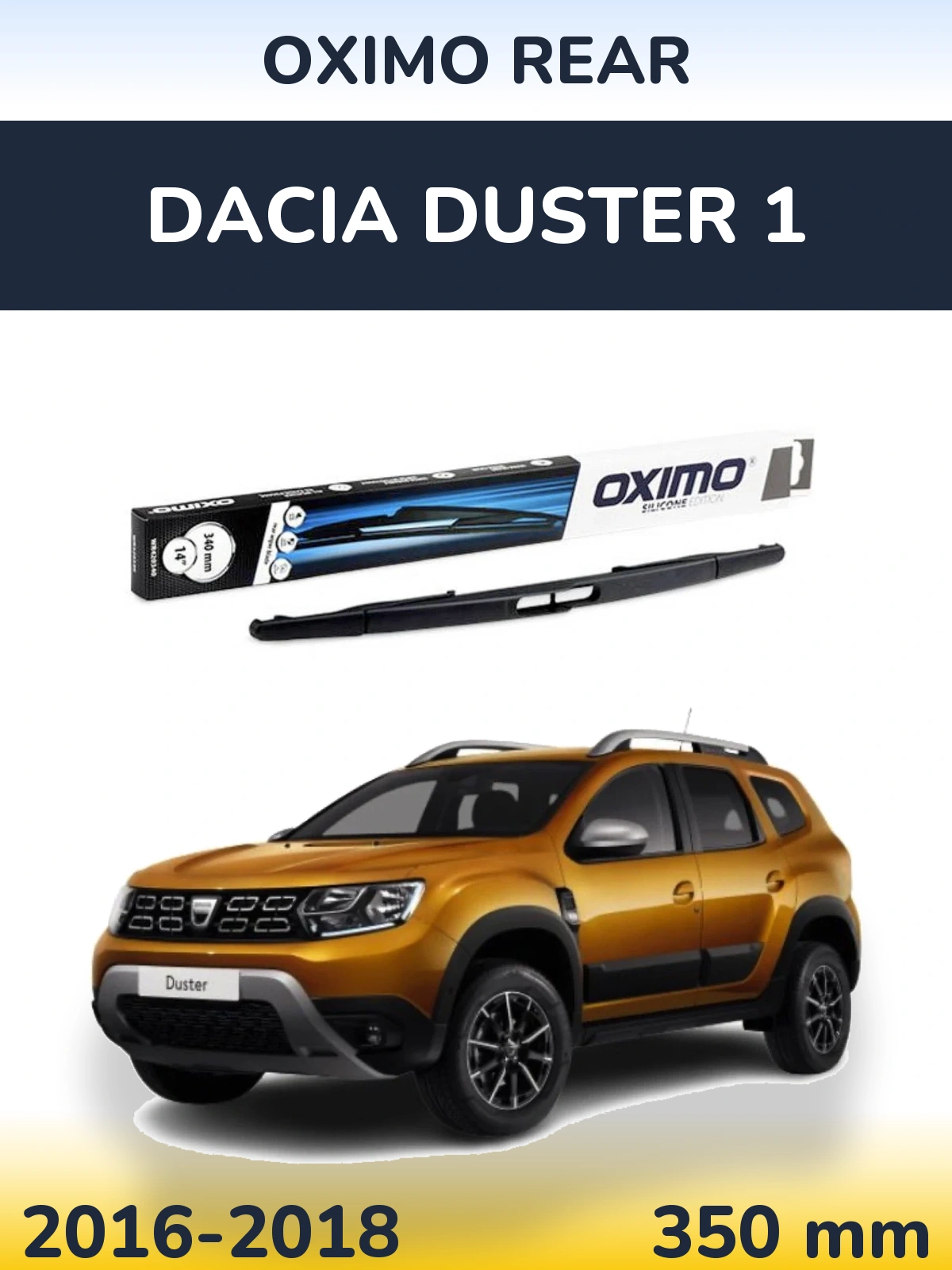 Rear wiper blade Oximo Rear 350 mm for Dacia Duster 1 2016-2018
