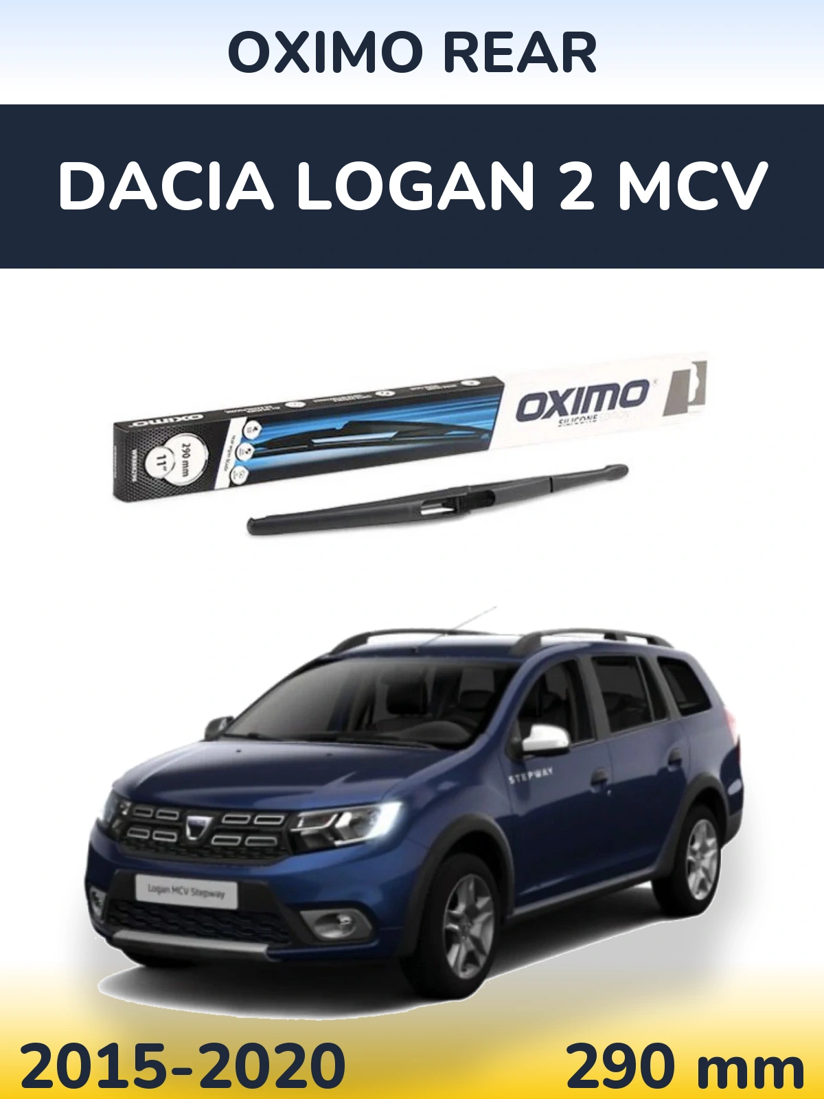 Rear wiper blade Oximo Rear 290 mm for Dacia Logan 2 MCV 2015-2020