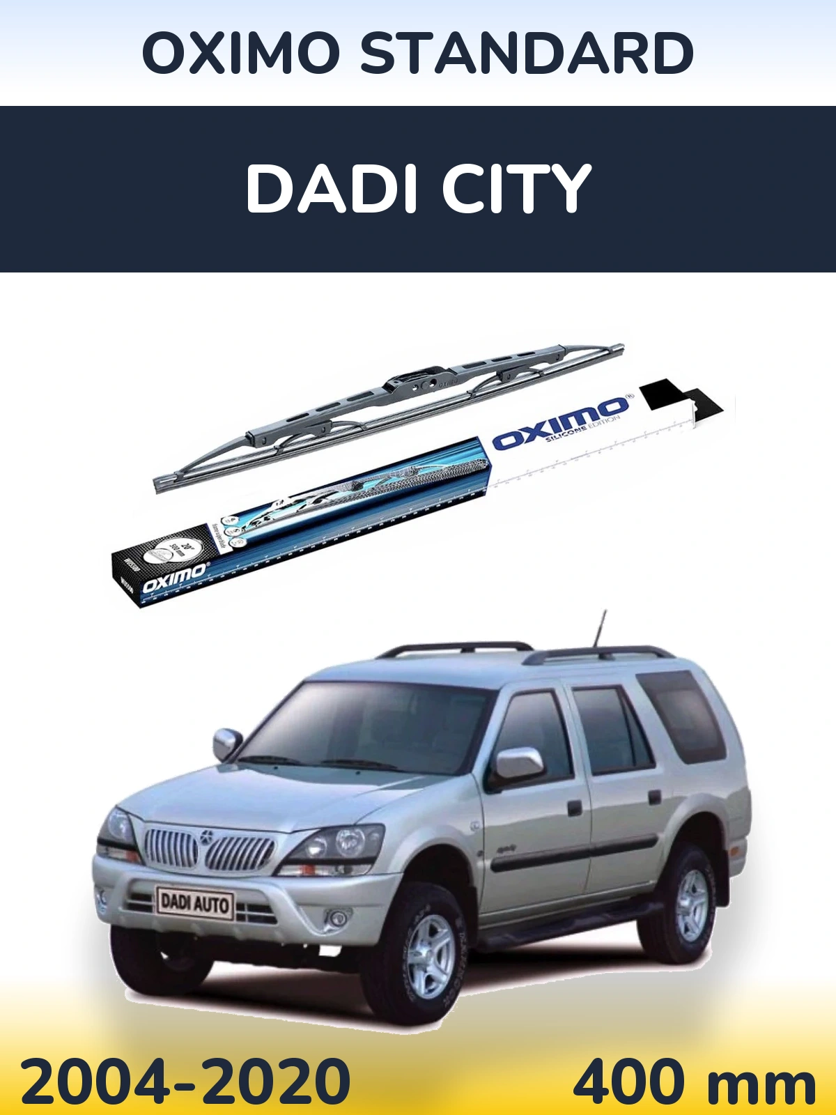 Rear wiper blade Oximo Standard 400 mm for Dadi City 2004-2020