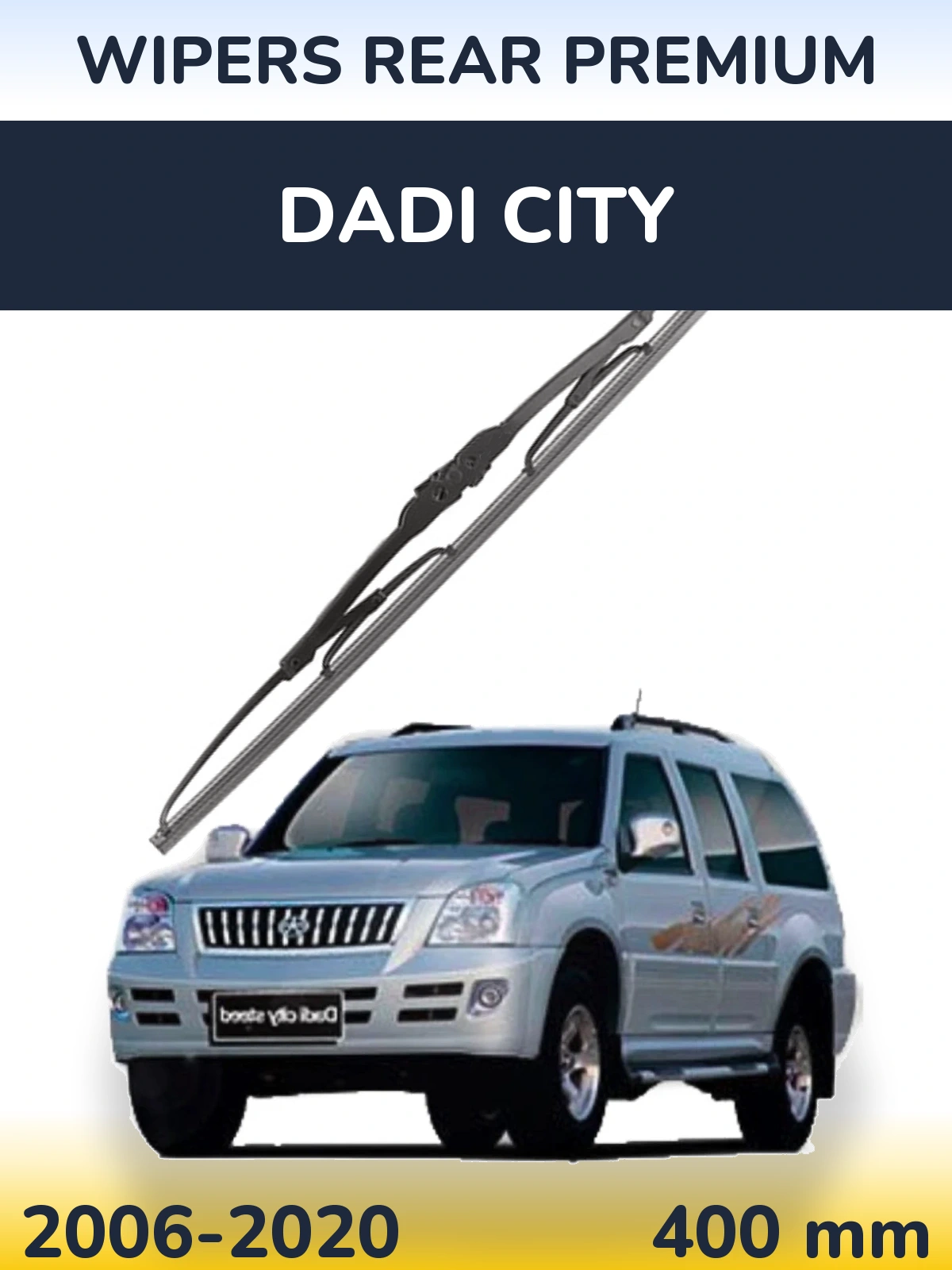 Rear wiper blade WIPERS REAR PREMIUM 400 mm for Dadi City 2006-2020