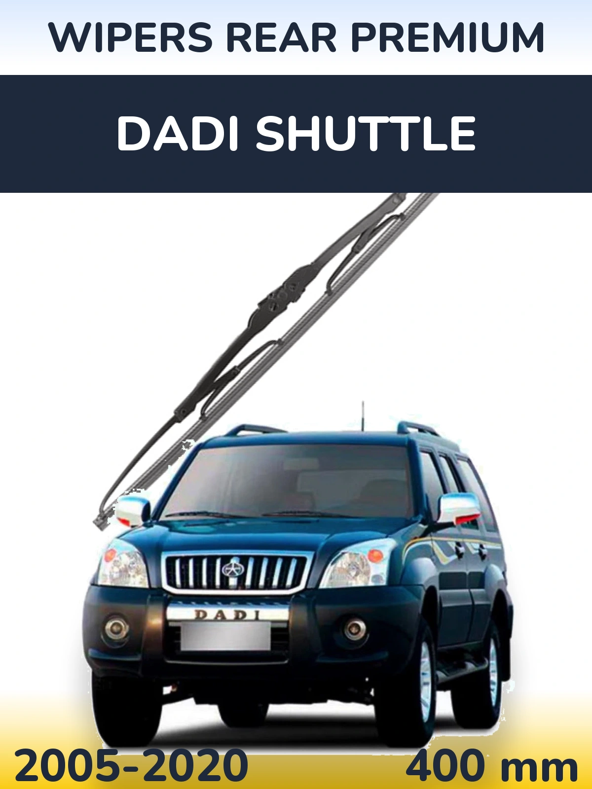 Rear wiper blade WIPERS REAR PREMIUM 400 mm for Dadi Shuttle 2005-2020