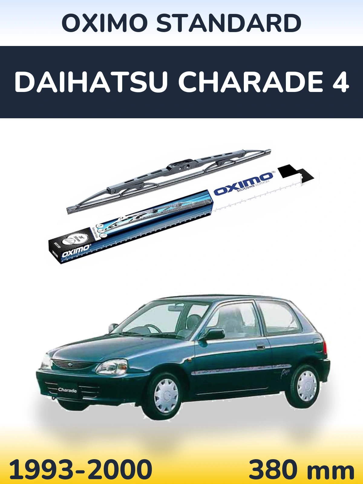Задний дворник Oximo Standard 375 мм для Daihatsu Charade 4 1993-2000