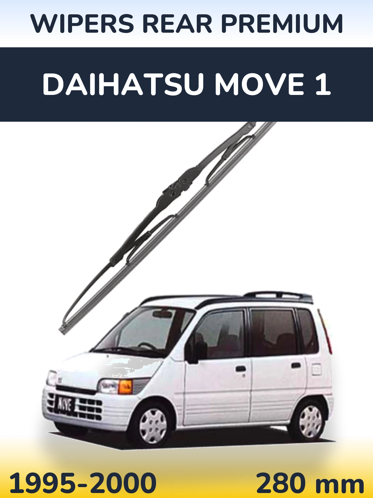 Rear wiper blade WIPERS REAR PREMIUM 280 mm for Daihatsu Move 1 1995-2000