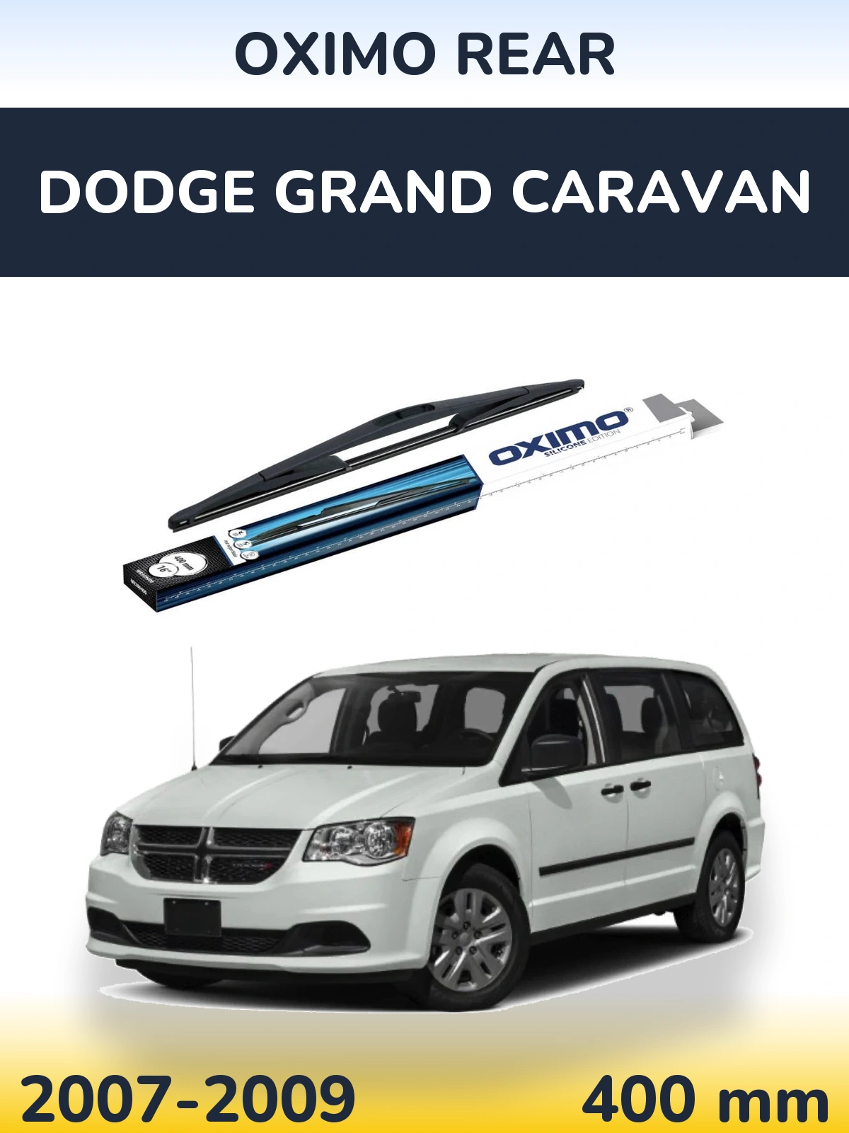 Rear wiper blade Oximo Rear 400 mm for Dodge Grand Caravan 2007-2009