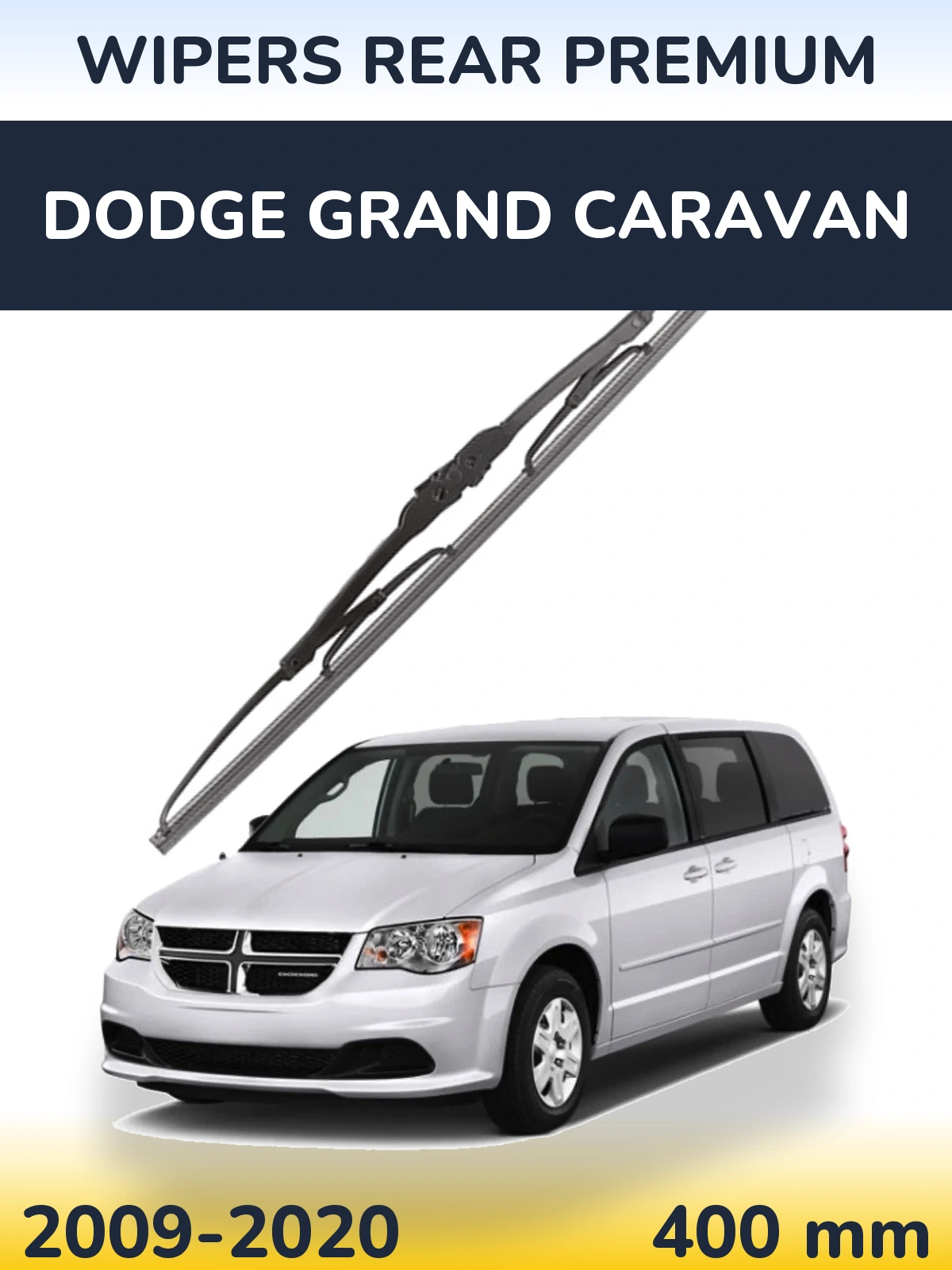 Rear wiper blade WIPERS REAR PREMIUM 400 mm for Dodge Grand Caravan 2009-2020