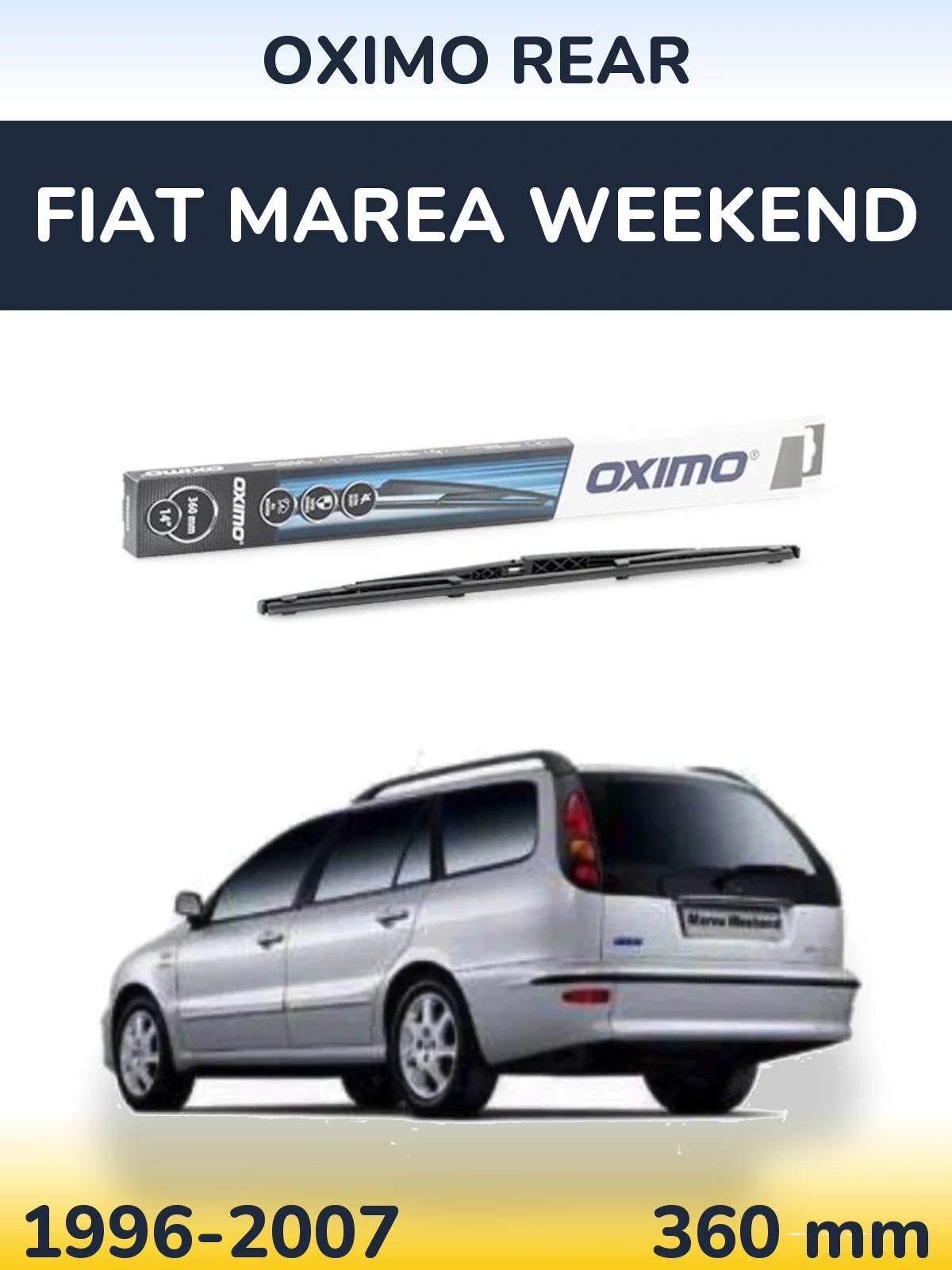 Задня щітка Oximo Rear 360 мм для Fiat Marea Weekend 1996-2007