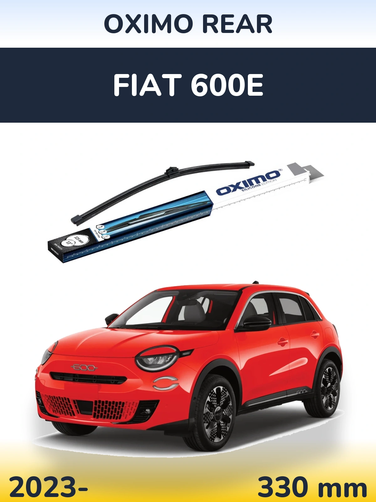 Rear wiper blade Oximo Rear 325 mm for Fiat 600e 2023-2026
