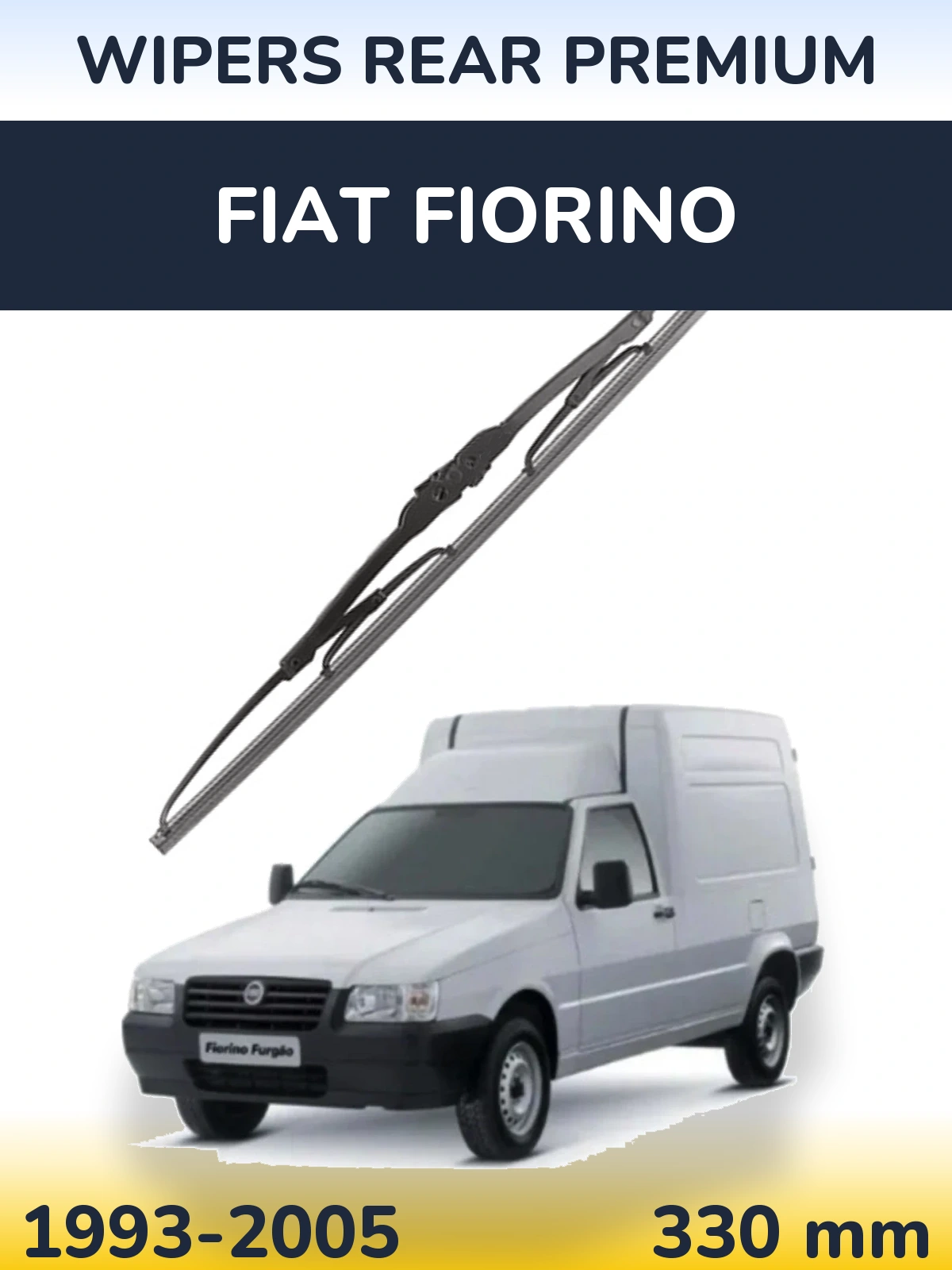 Rear wiper blade WIPERS REAR PREMIUM 330 mm for Fiat Fiorino 1993-2005