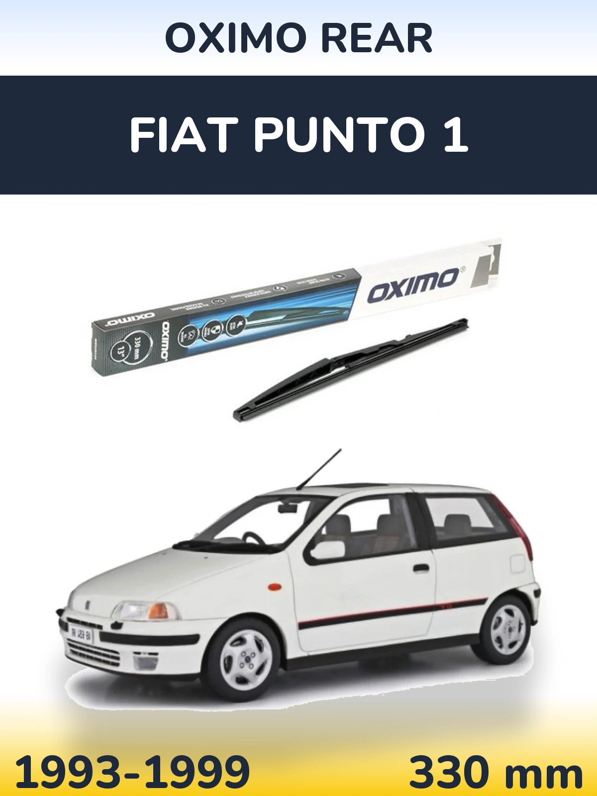 Задний дворник Oximo Rear 330 мм для Fiat Punto 1 1993-1999