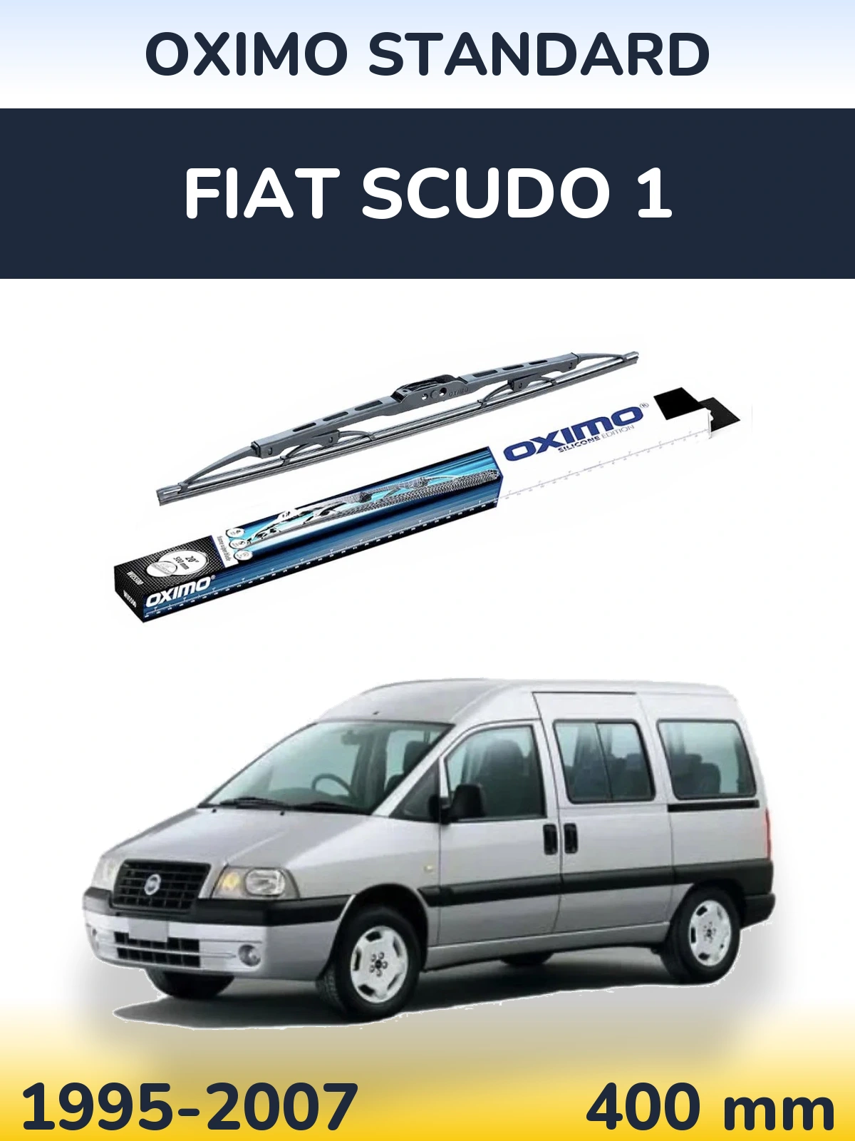 Rear wiper blade Oximo Standard 400 mm for Fiat Scudo 1 1995-2007