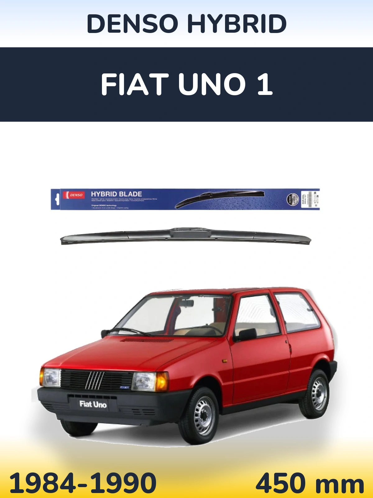Передня щітка Denso Hybrid 450 мм для Fiat Uno 1 1984-1990