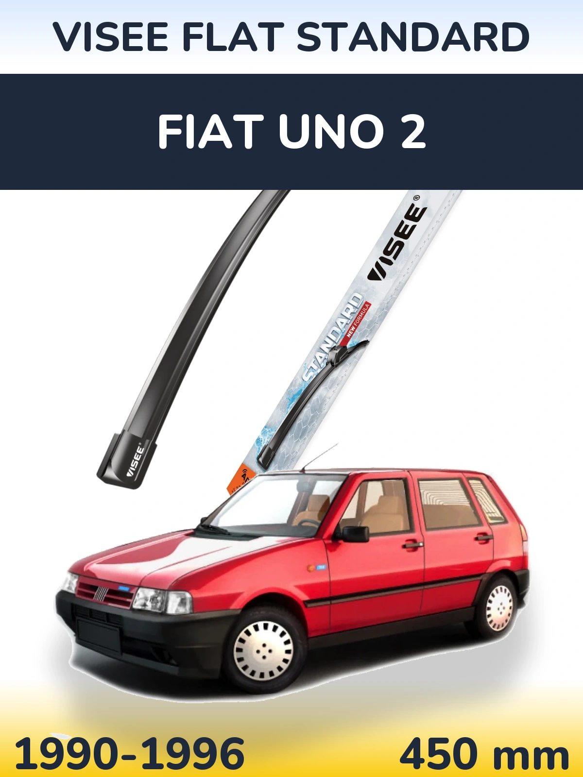 Передня щітка VISEE FLAT STANDARD 450 мм для Fiat Uno 2 1990-1996