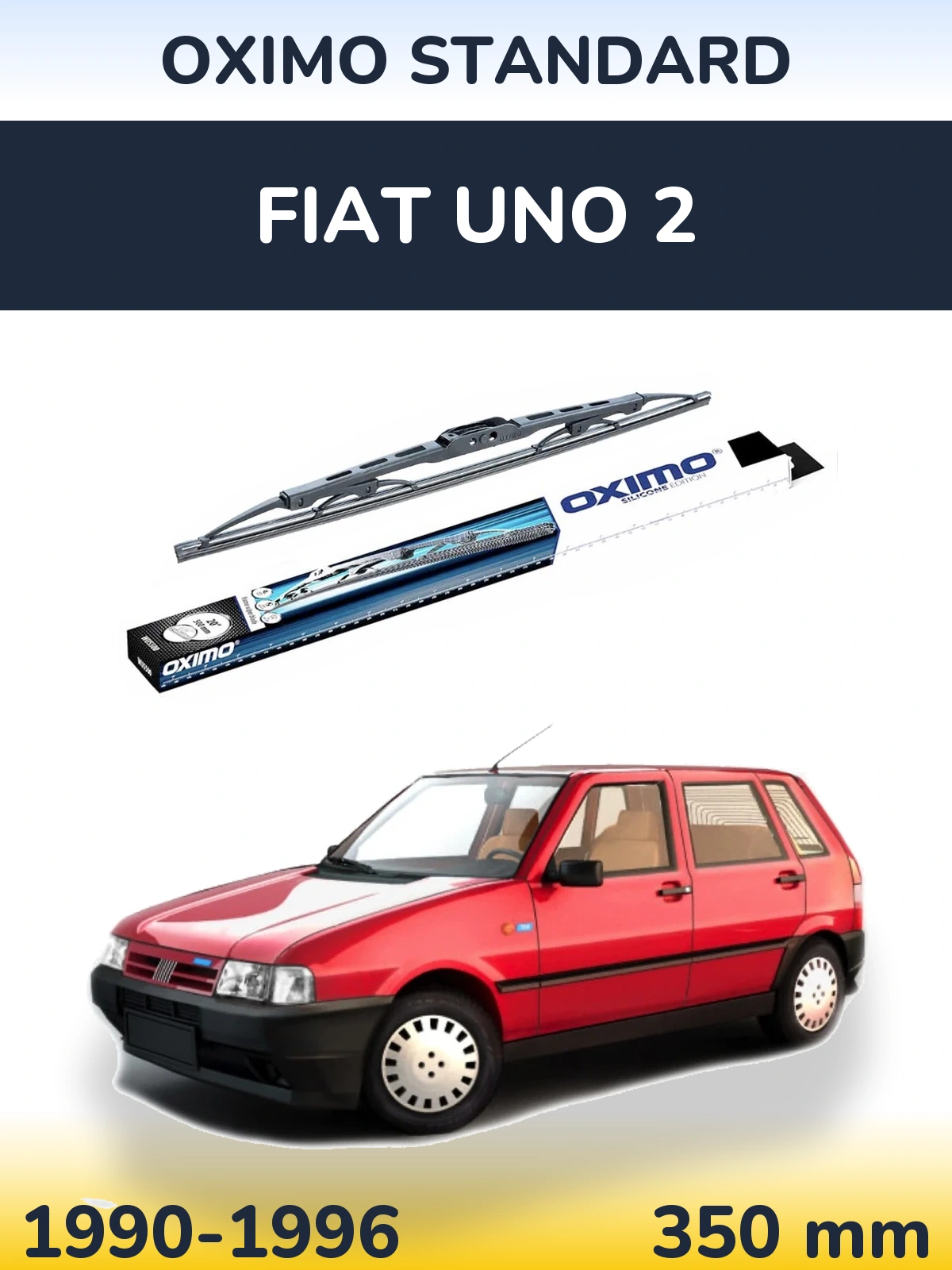 Rear wiper blade Oximo Standard 350 mm for Fiat Uno 2 1990-1996