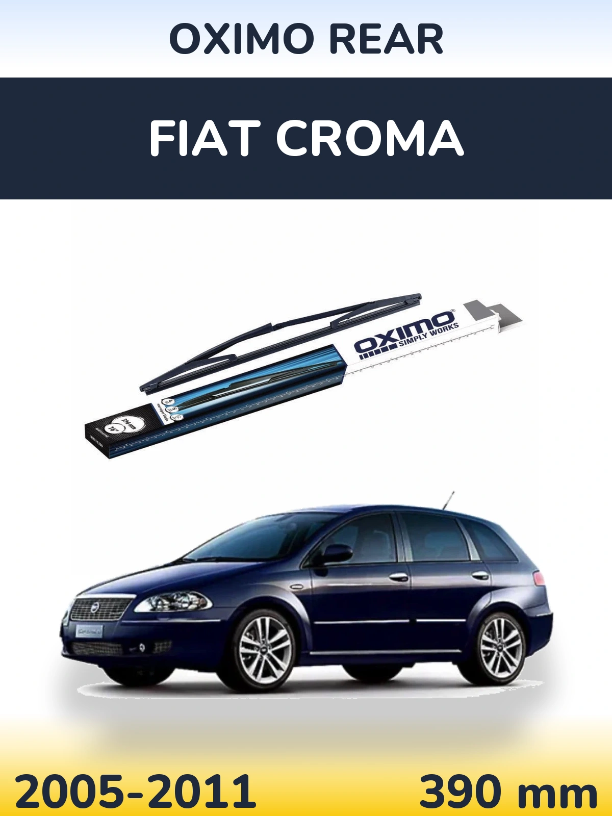 Задний дворник Oximo Rear 390 мм для Fiat Croma 2005-2011