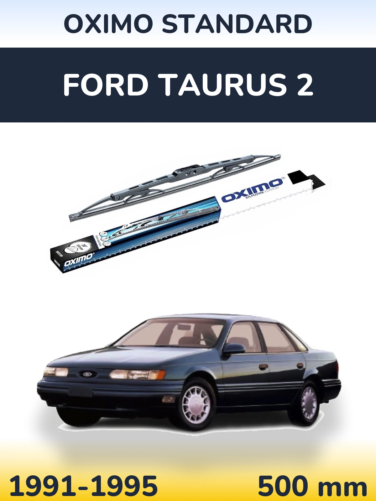 Rear wiper blade Oximo Standard 500 mm for Ford Taurus 2 1991-1995